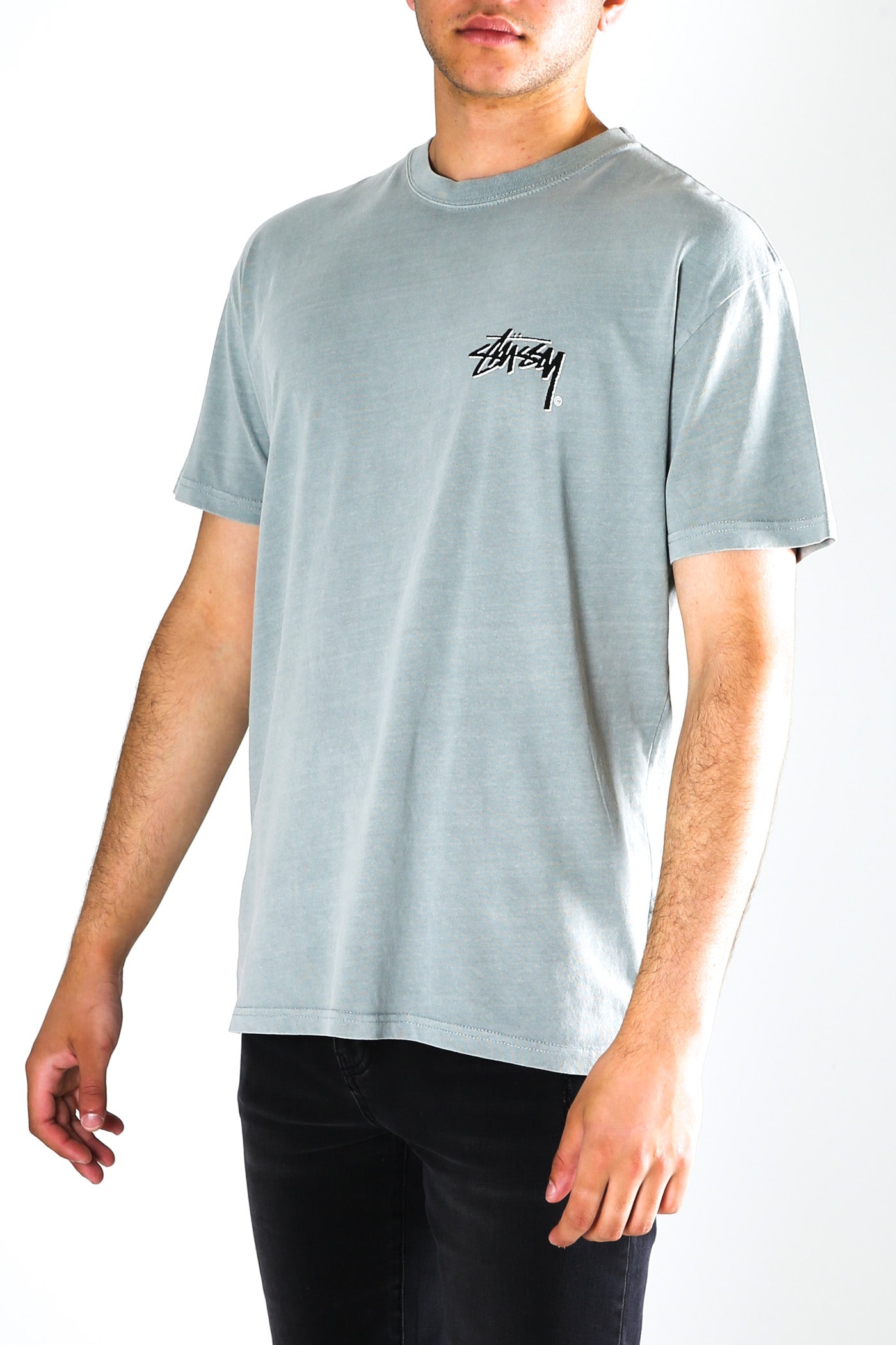 Shadow Stock Short Sleeve Tee Pigment Pale Grey