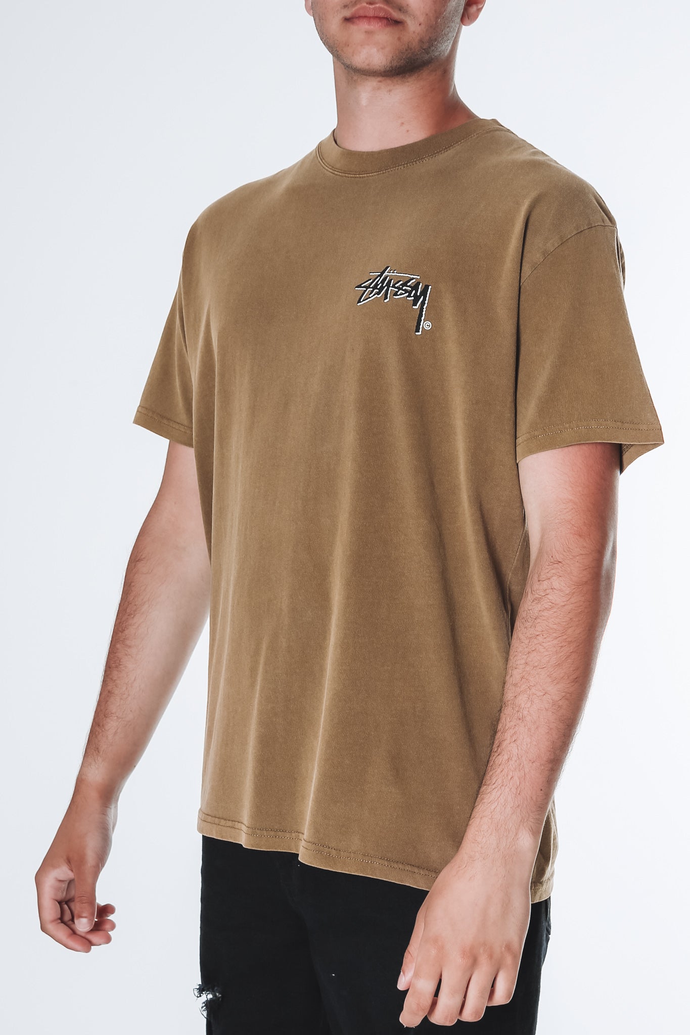 Shadow Stock Short Sleeve Tee Pigment Tobacco