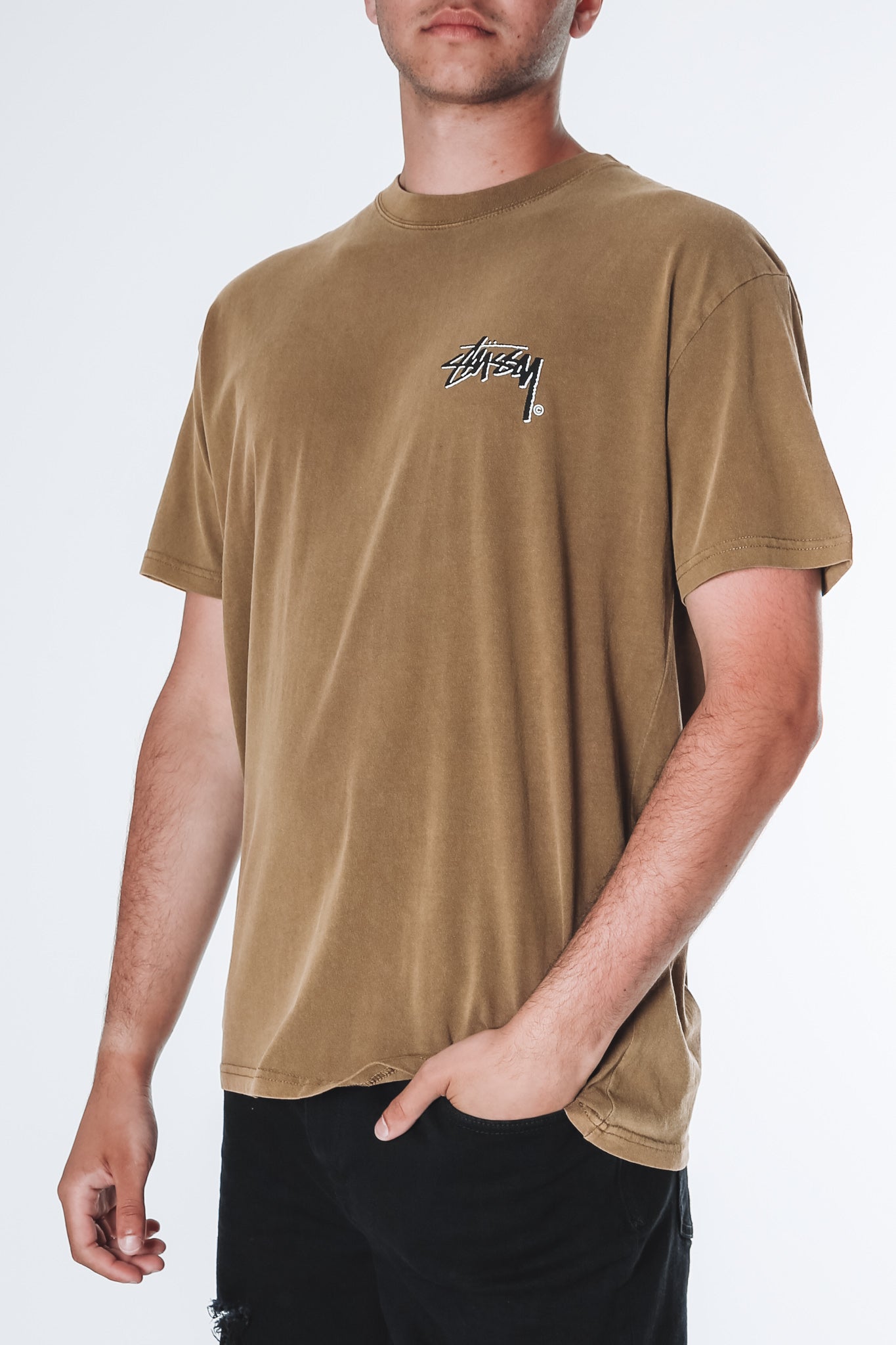 Shadow Stock Short Sleeve Tee Pigment Tobacco