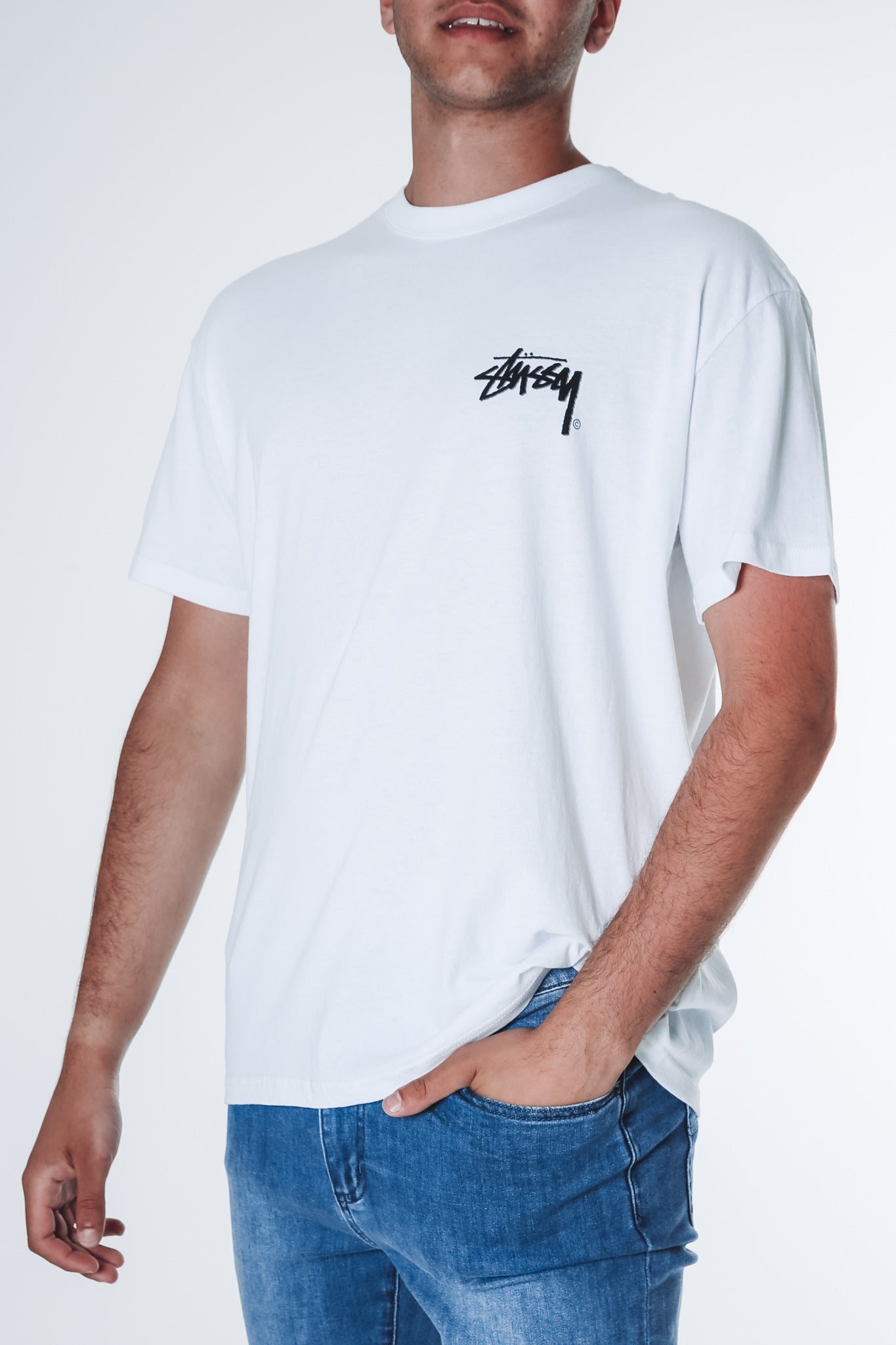 Shadow Stock Short Sleeve Tee White