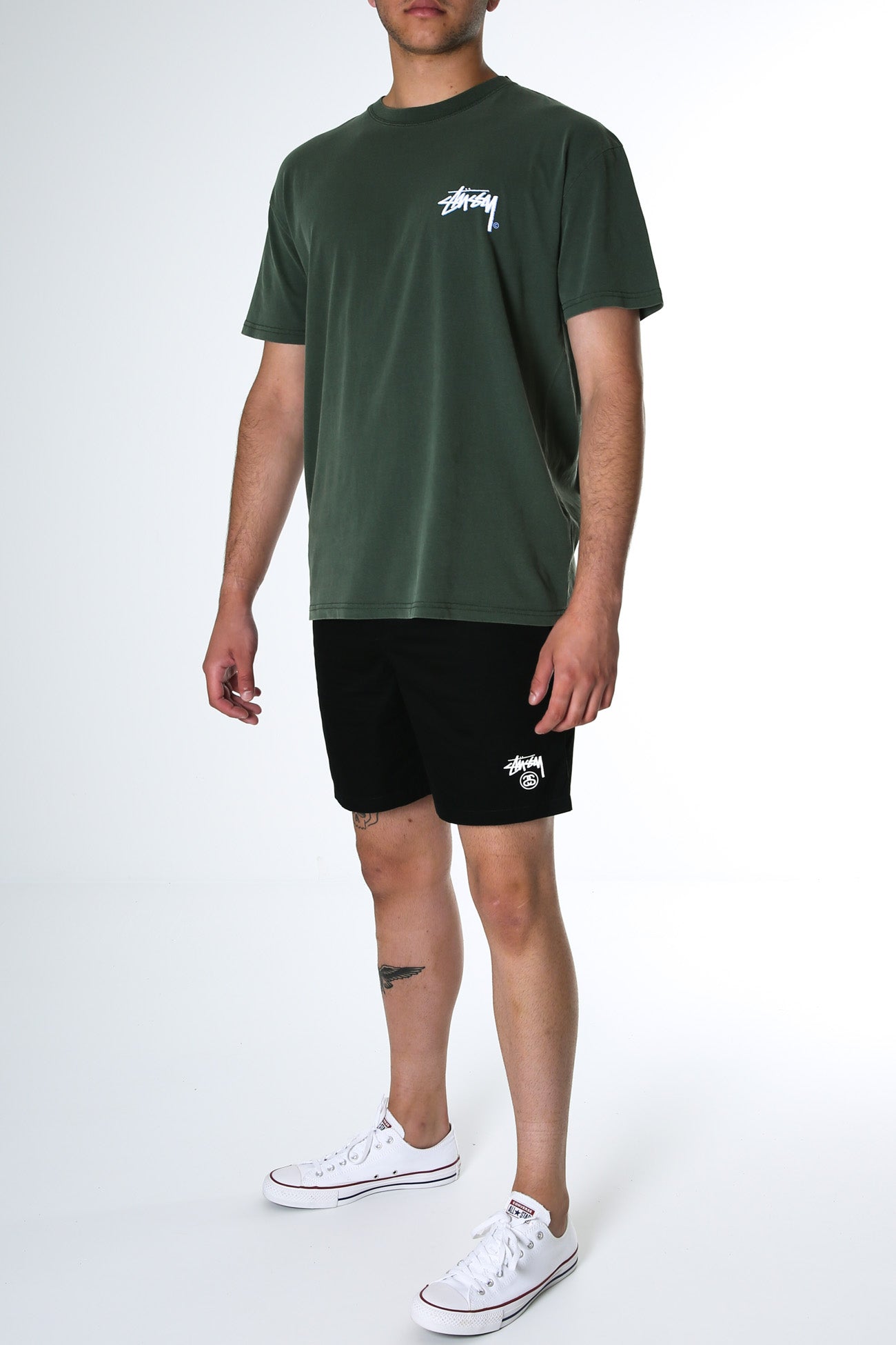 Shadow Stock Short Sleeve Tee Pigment Flight Green