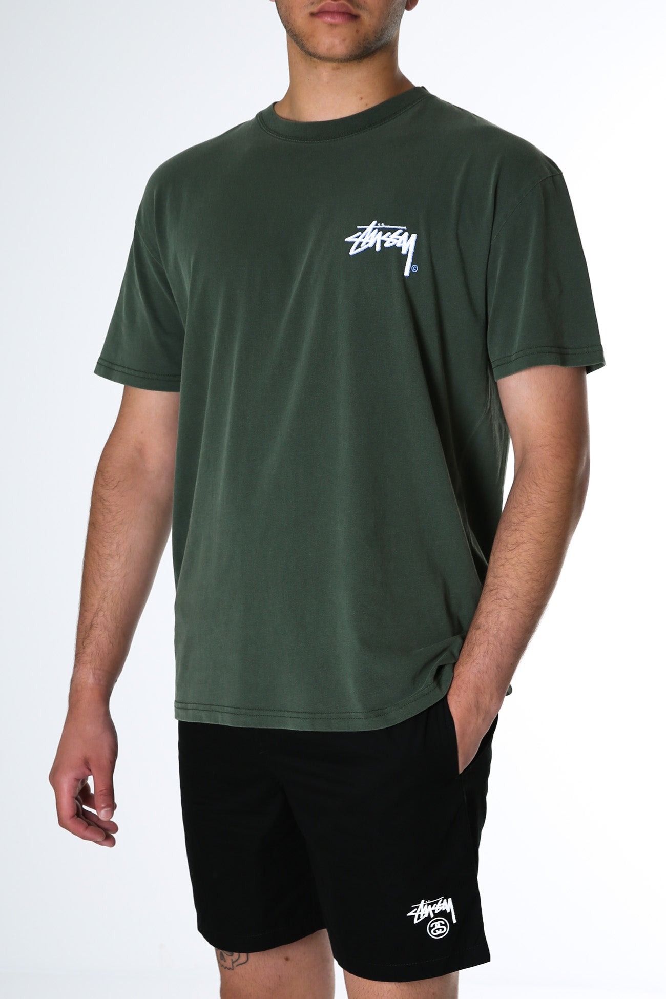 Shadow Stock Short Sleeve Tee Pigment Flight Green