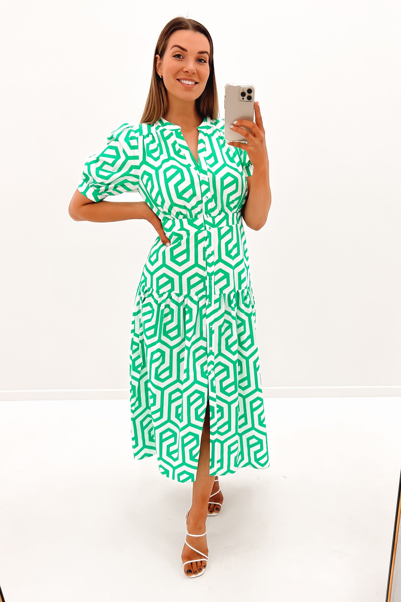 Sharee Midi Dress Green