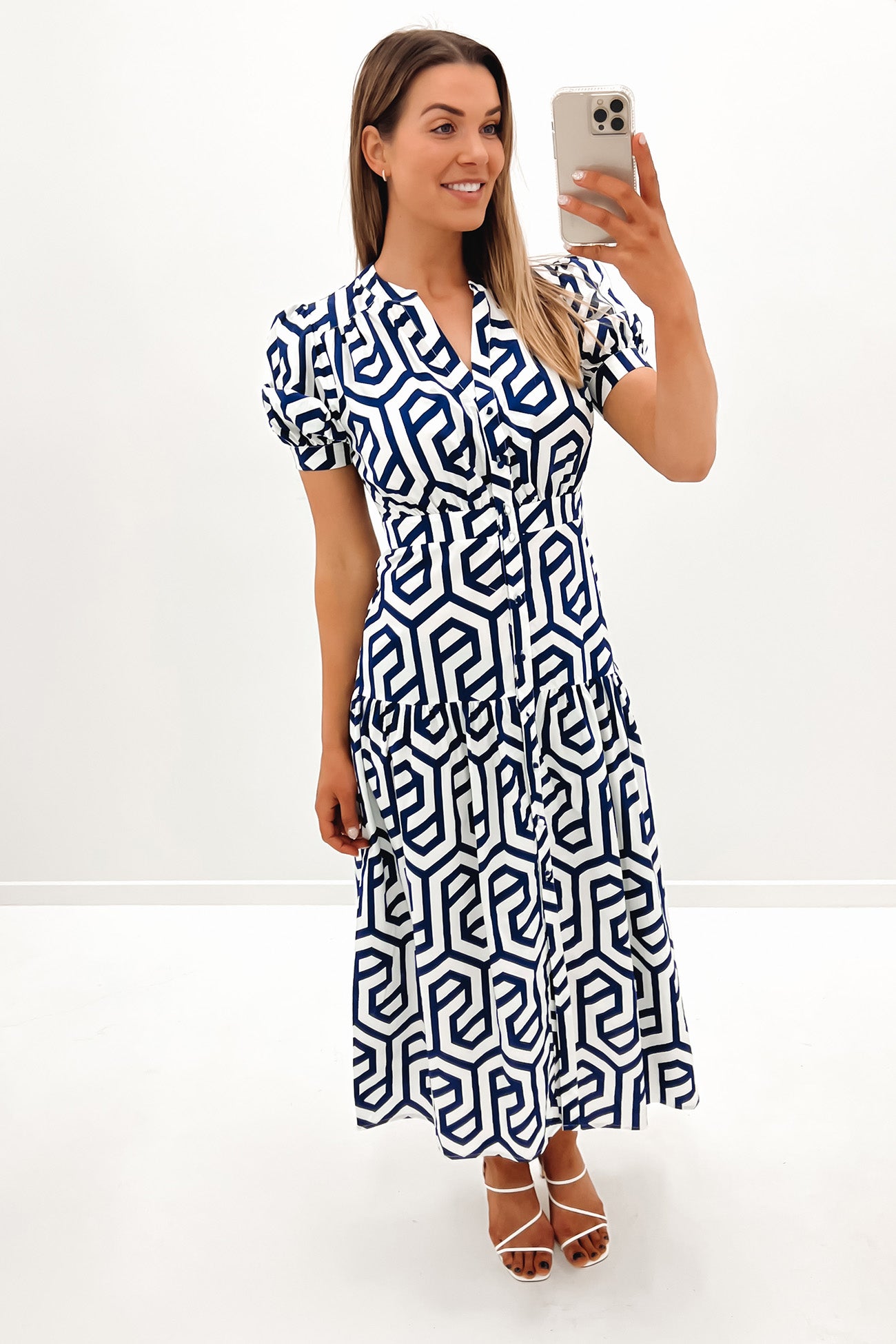 Sharee Midi Dress Navy