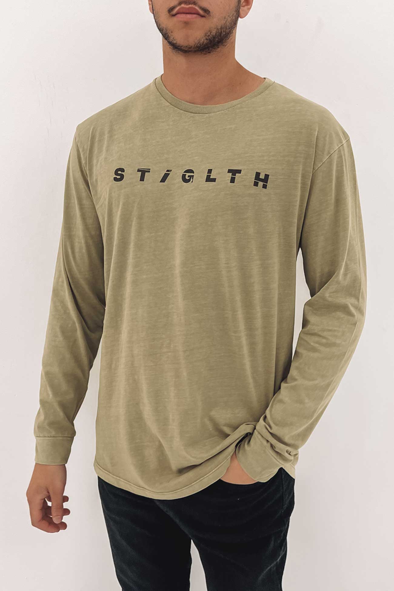 Shatter Tee Long Sleeve Tee Khaki