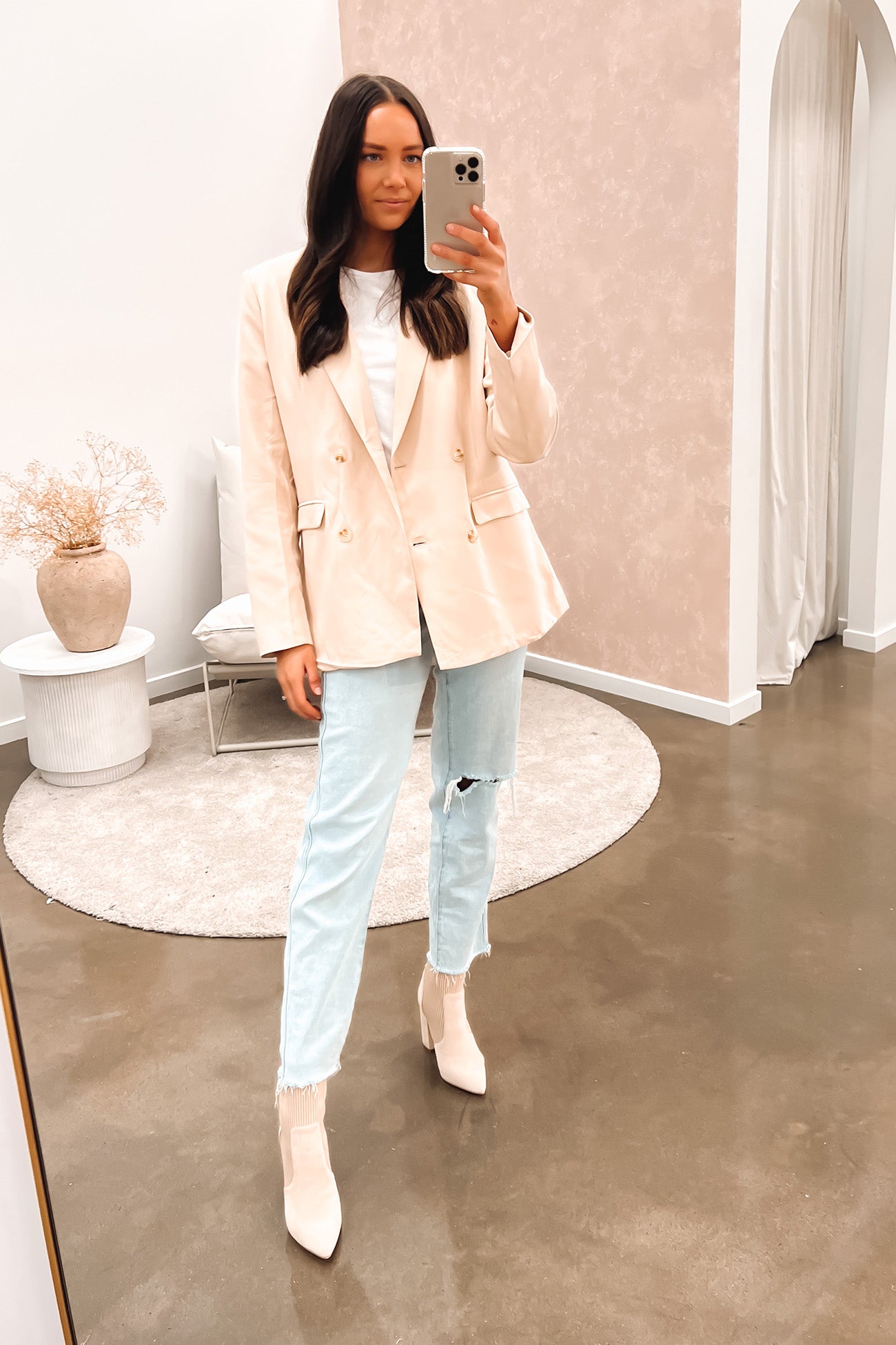 Shaylne Blazer Cream