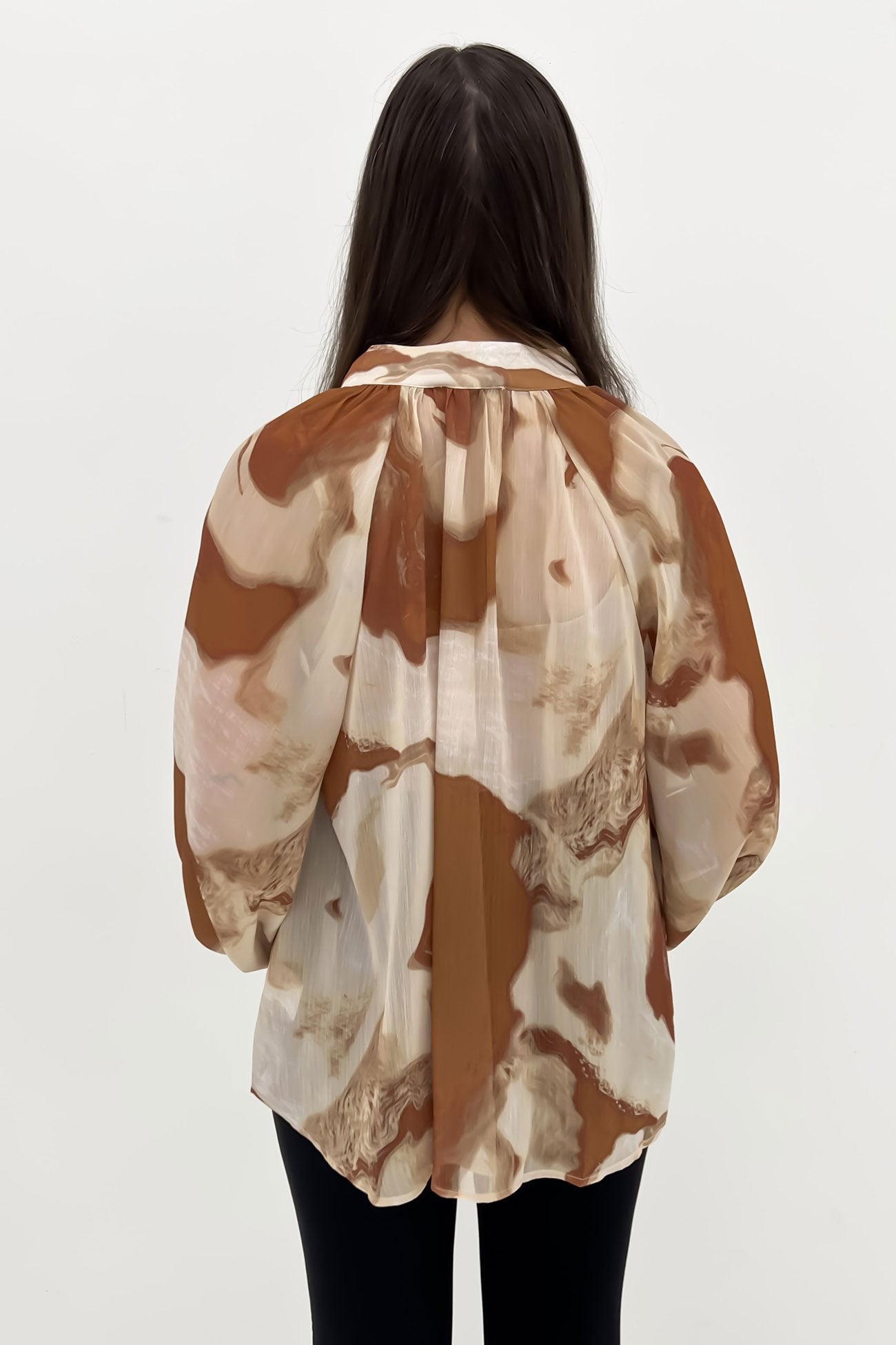 Shi Blouse Caramel Swirl