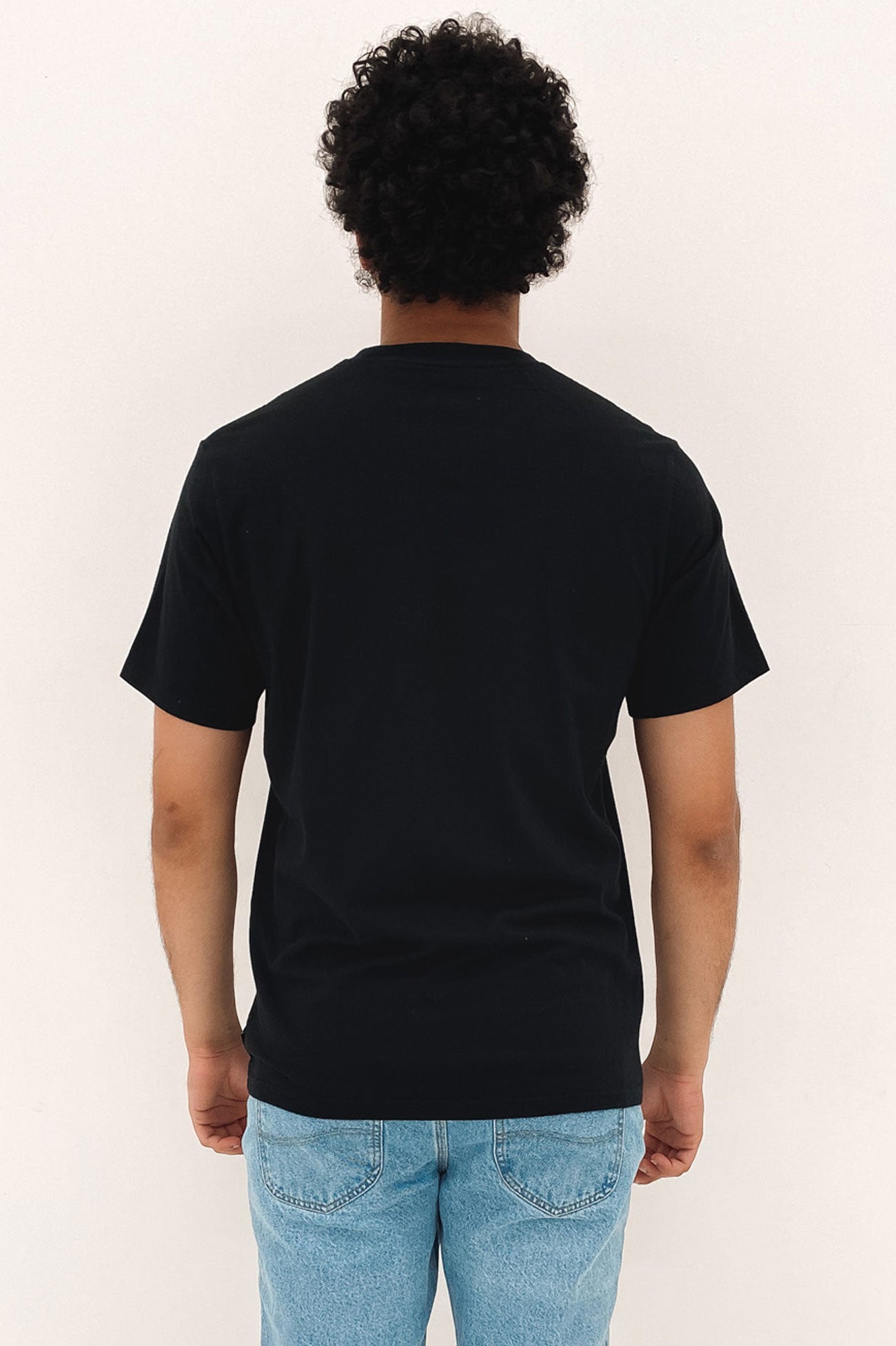 Short Cut Short Sleeve Tee Black Egret