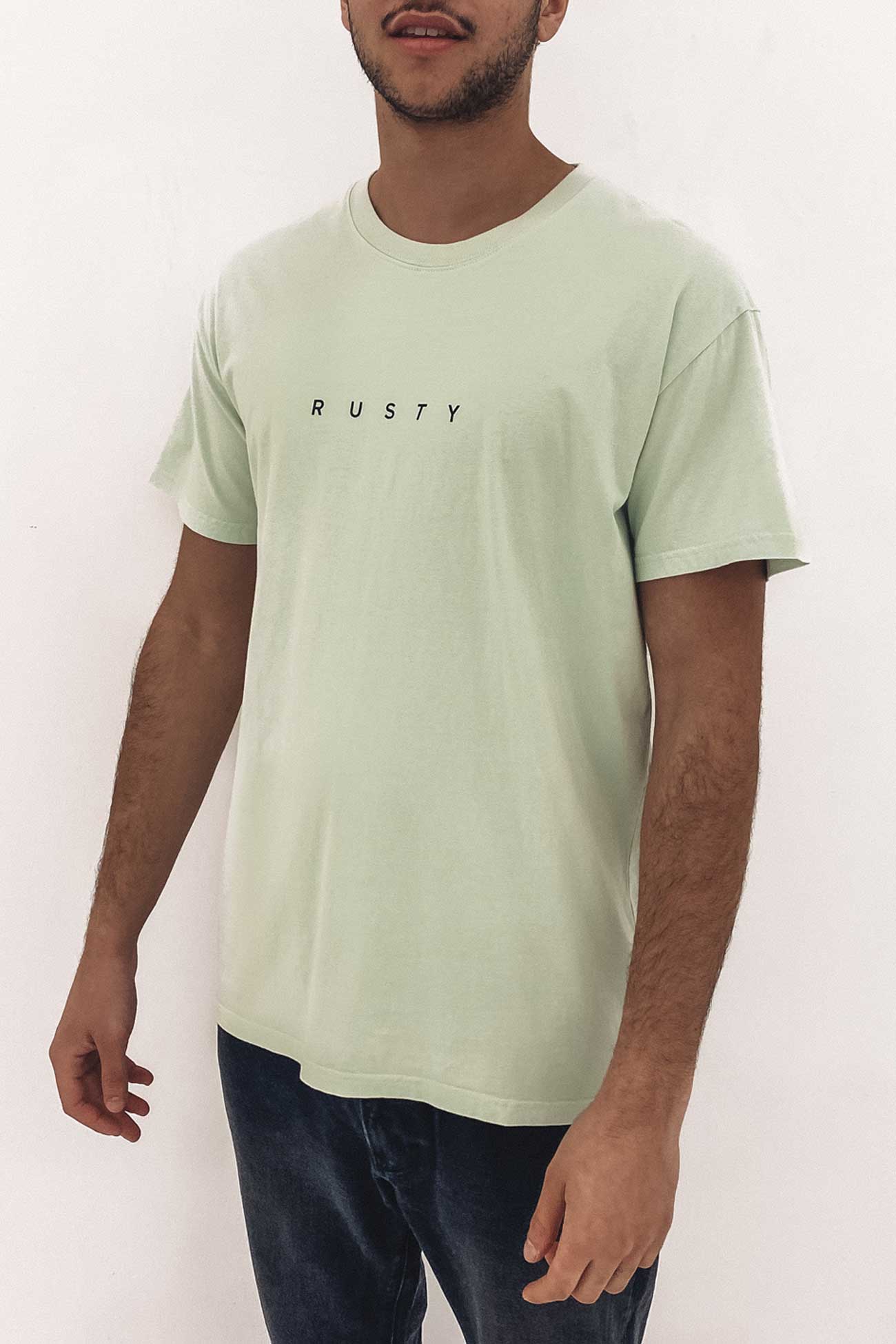 Short Cut Short Sleeve Tee Celadon Green