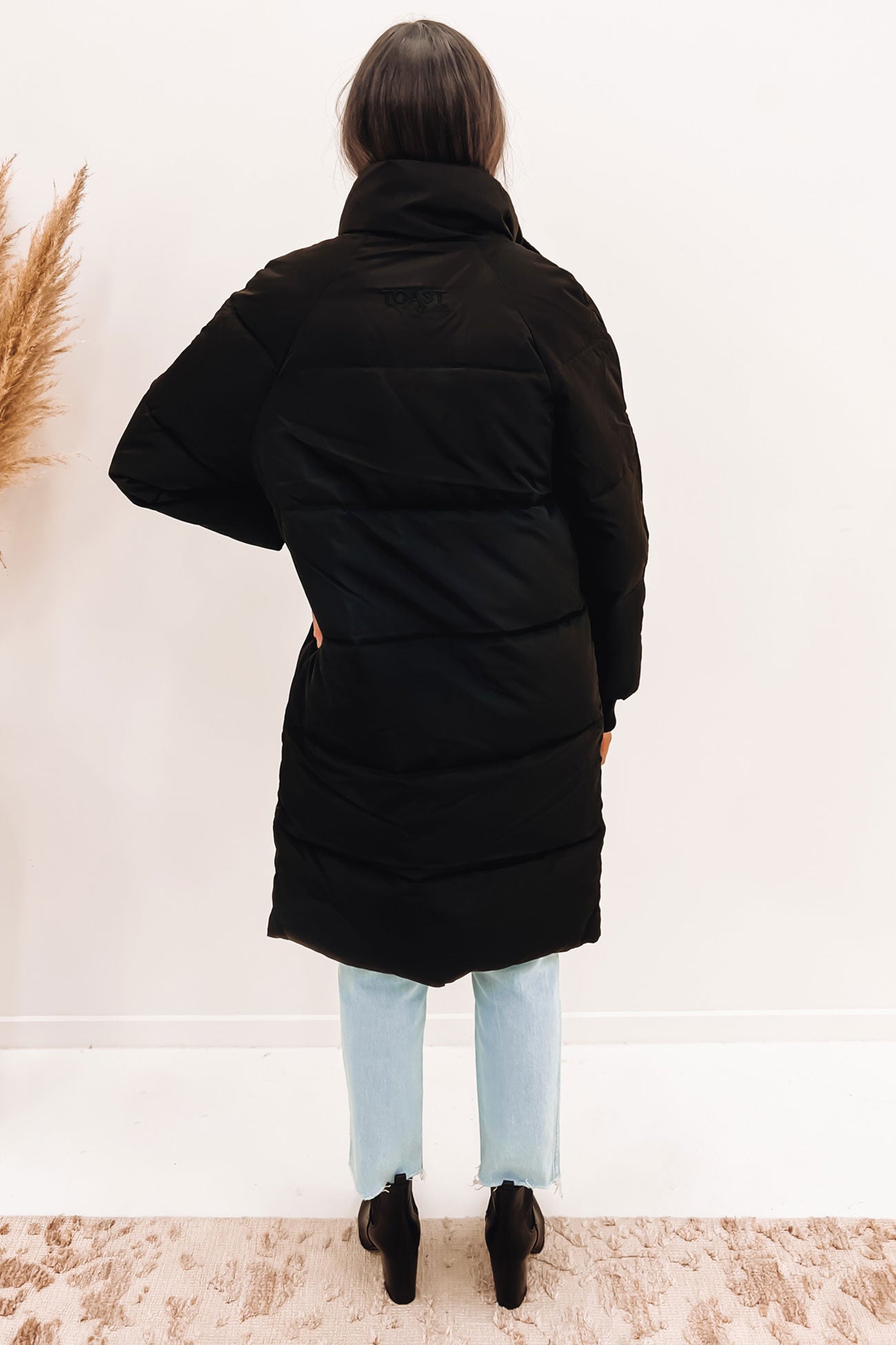 Sienna Longline Puffer Jacket Black