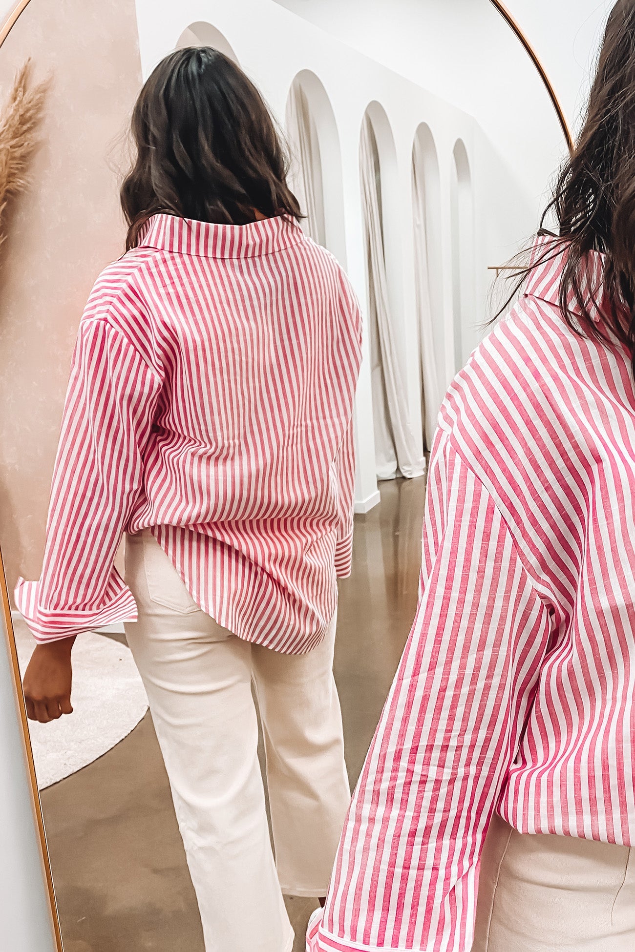 Sierra Shirt Pink Stripe