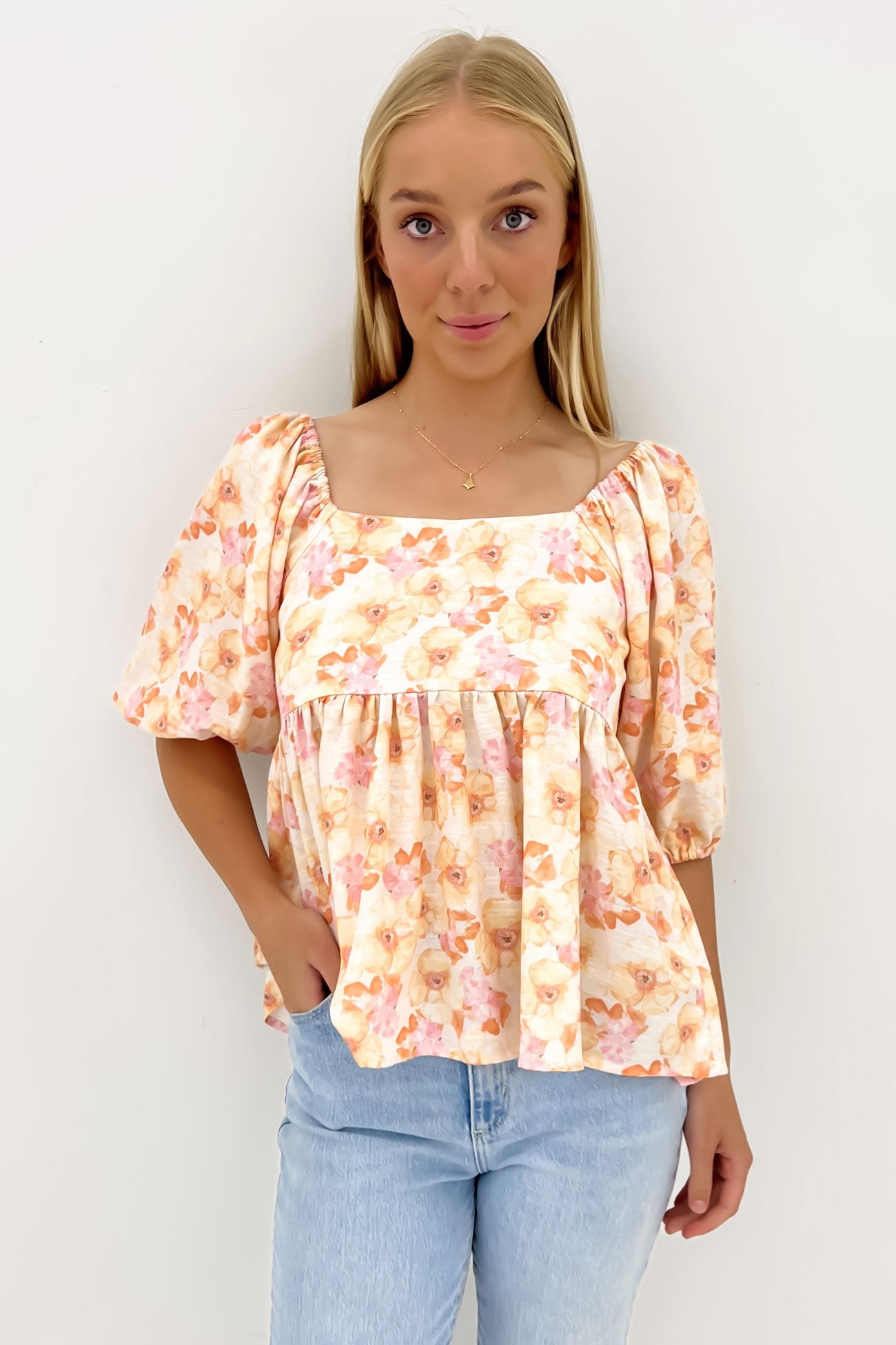 Silas Top Citrus Floral