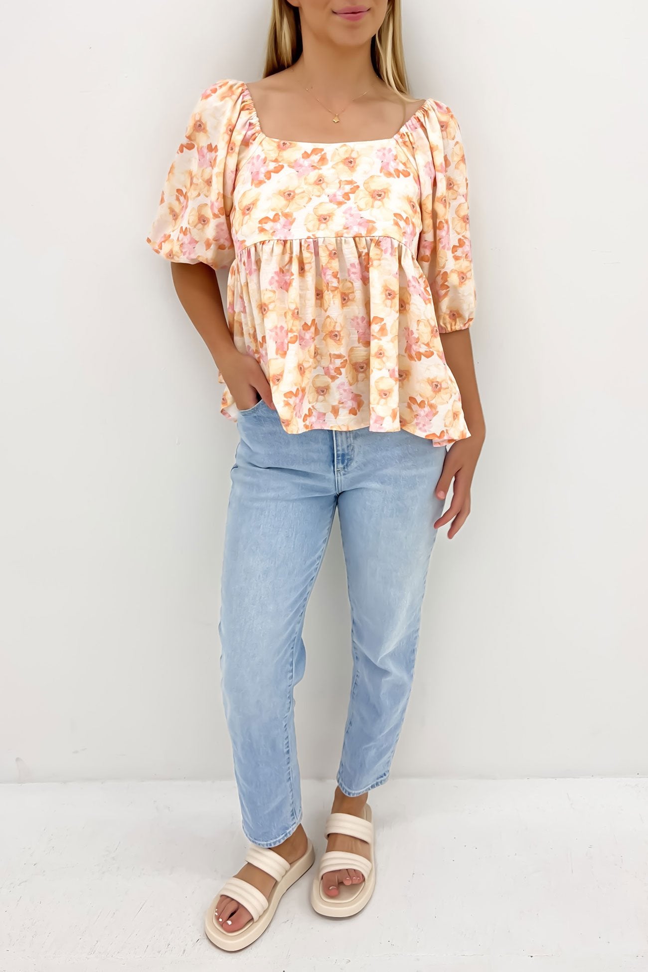 Silas Top Citrus Floral