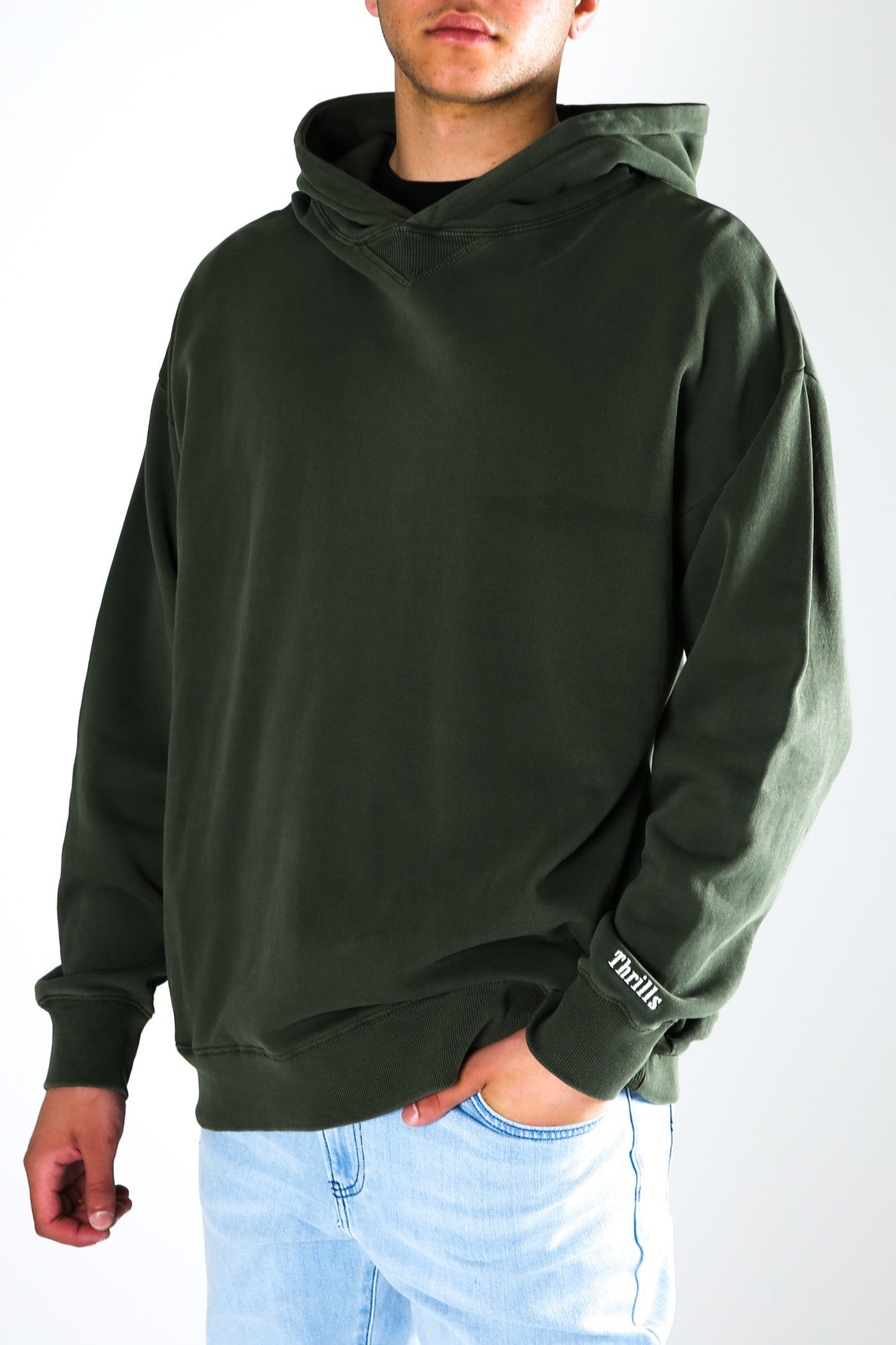 Situation Normal Slouch Pull On Hood Dark Olive