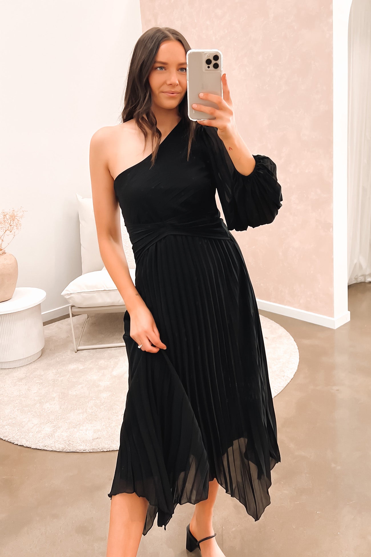 Skyla Midi Dress Black