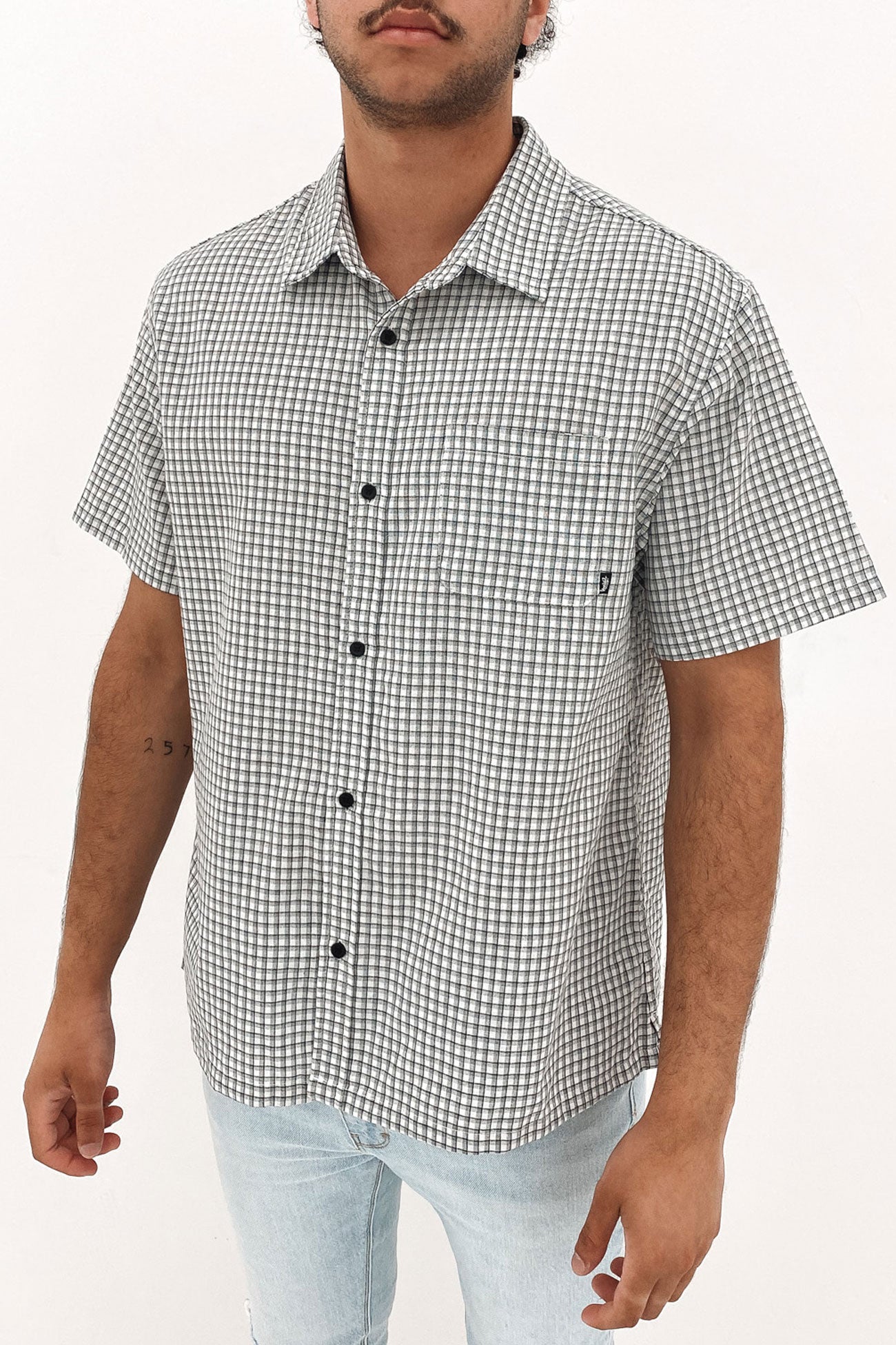 Slate Check Short Sleeve Shirt Slate