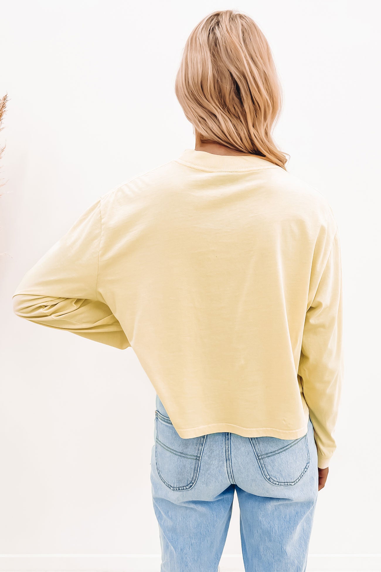 Solace Mock Neck Long Sleeve Tee Oatmeal