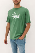 Solid Graffiti Short Sleeve Tee Apple Green