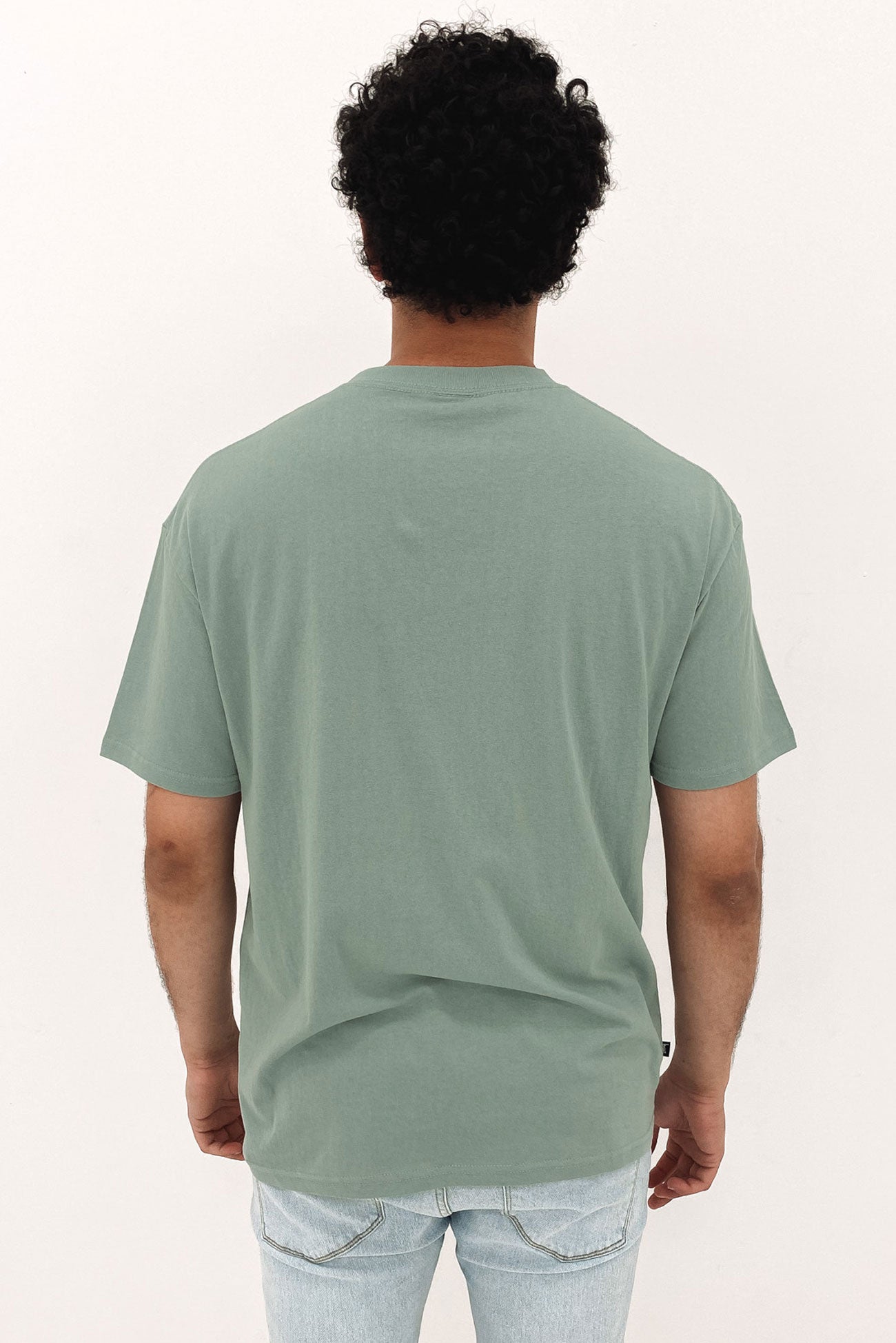 Solid Graffiti Short Sleeve Tee Sage Green