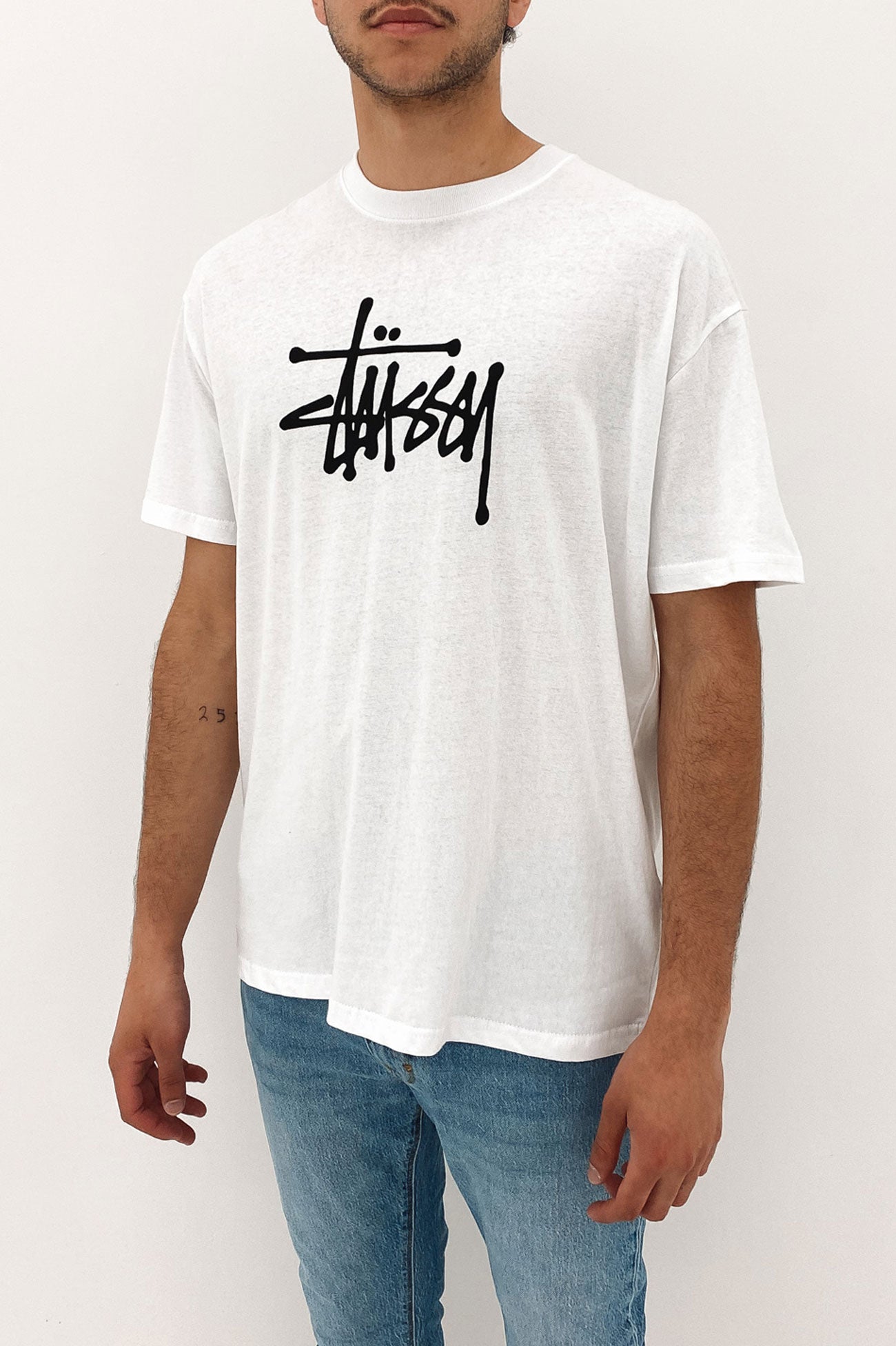 Solid Graffiti Short Sleeve Tee White