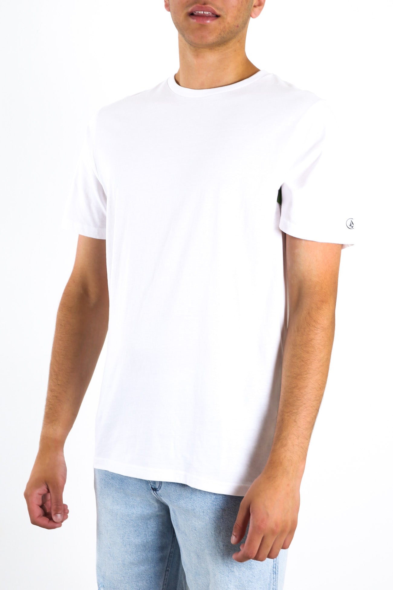 Solid Short Sleeve Tee White