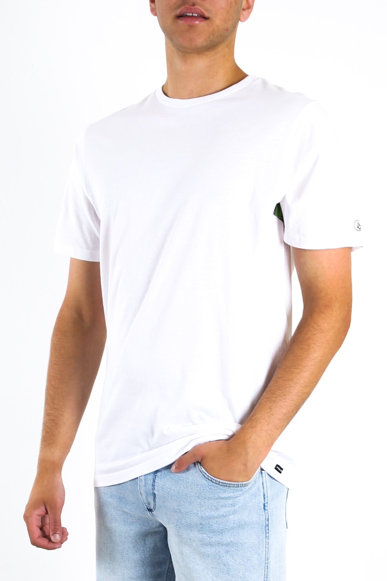 Solid Short Sleeve Tee White