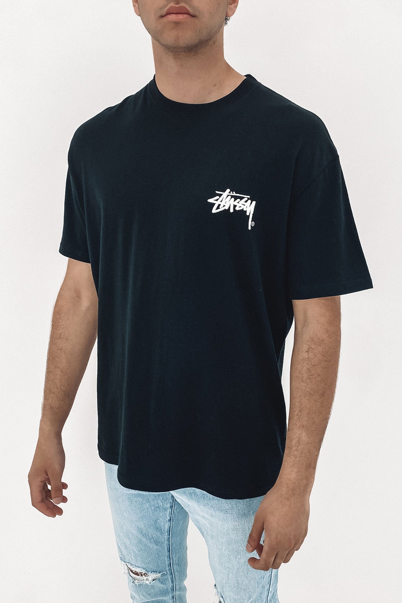 Solid Shadow Stock Short Sleeve Tee Black