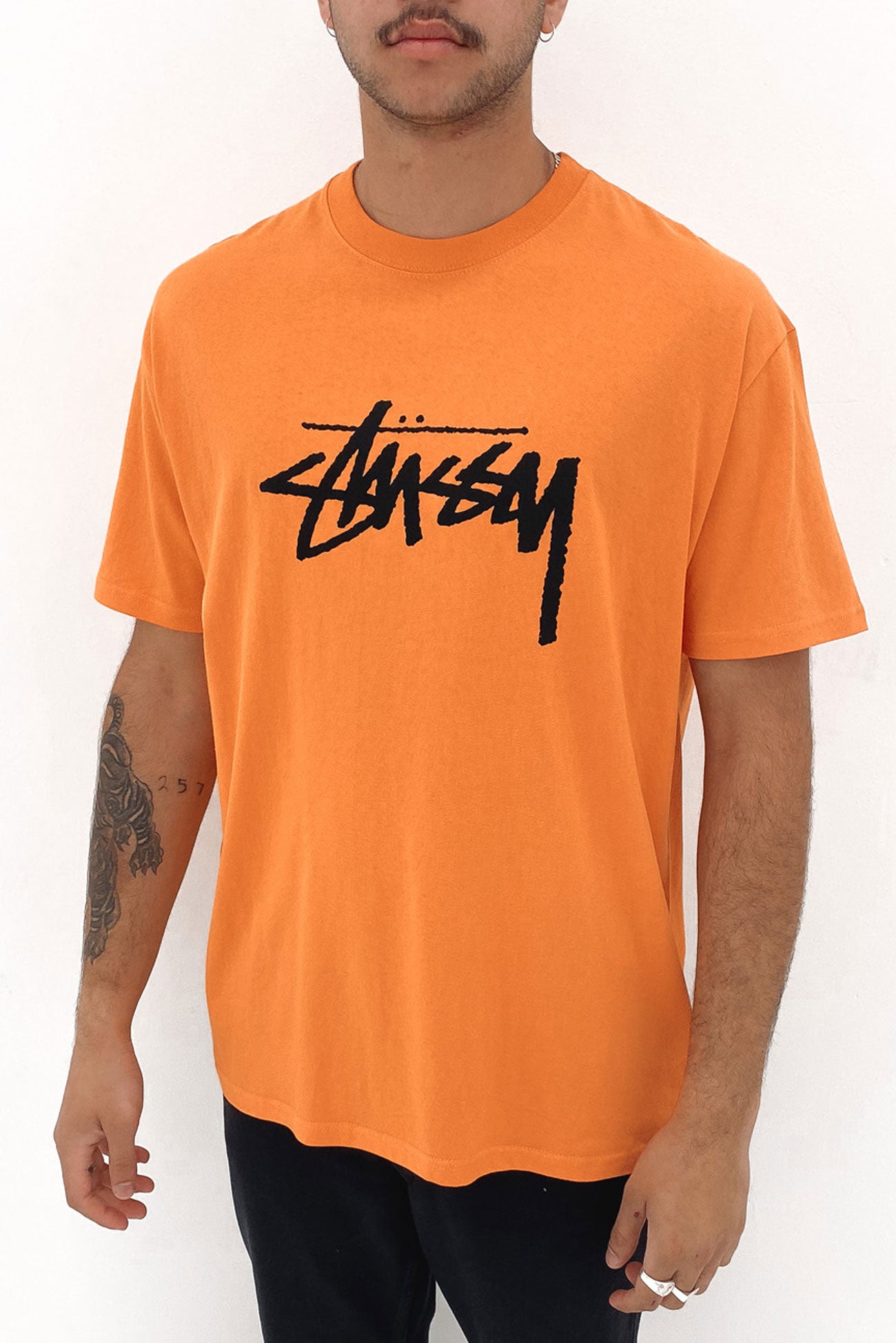 Solid Stock Short Sleeve Tee Apricot