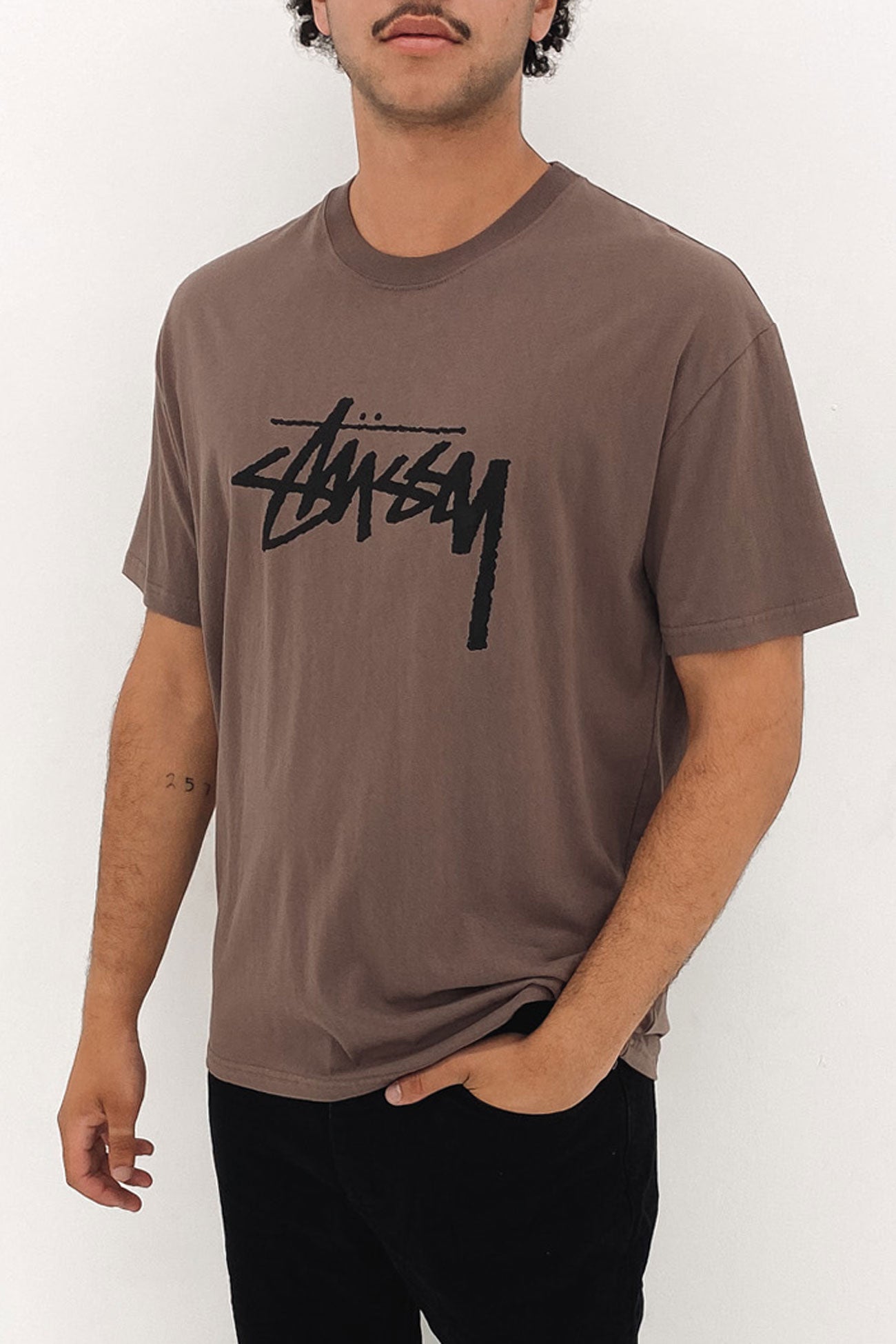 Solid Stock Short Sleeve Tee Brown