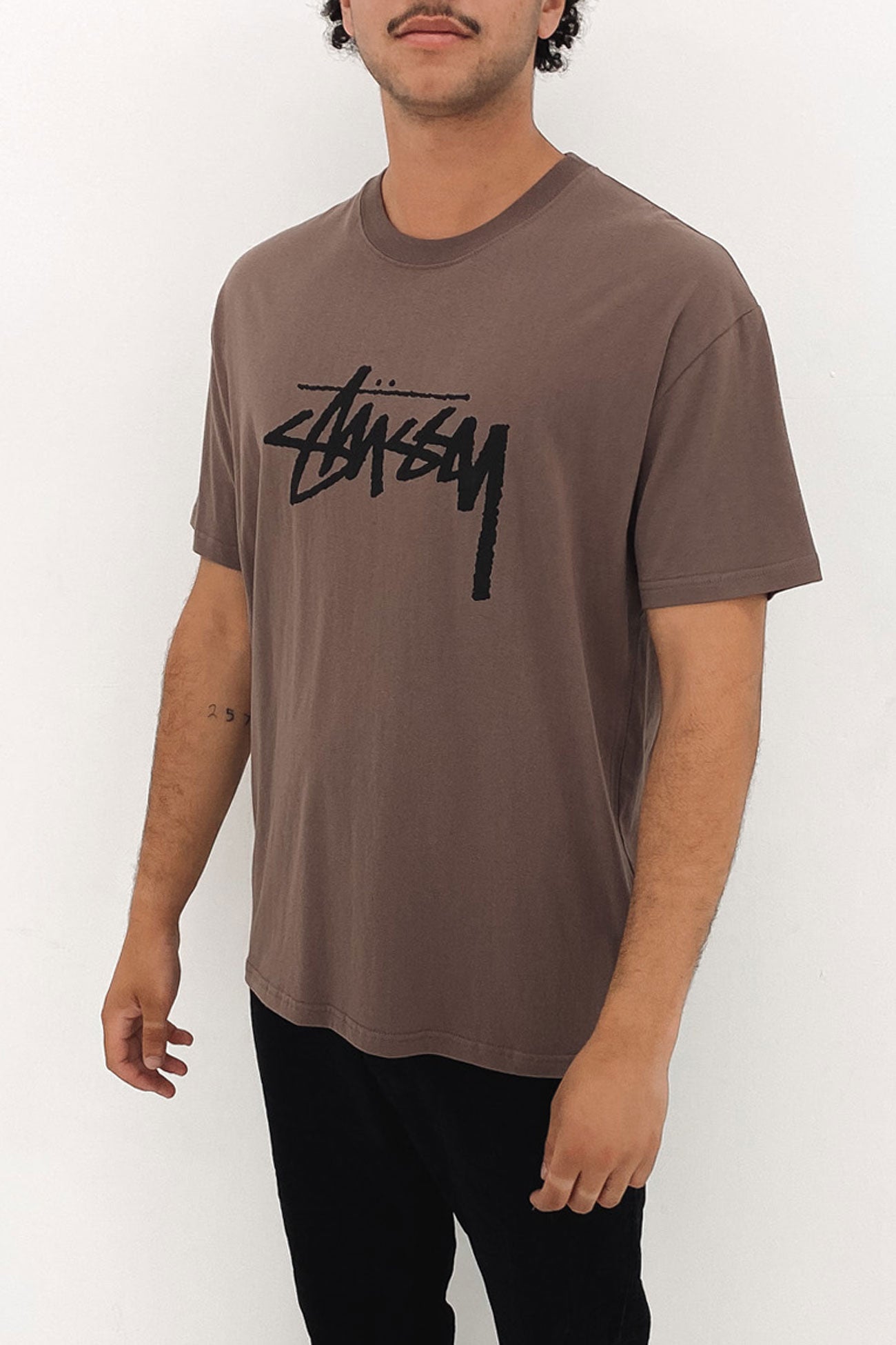 Solid Stock Short Sleeve Tee Brown