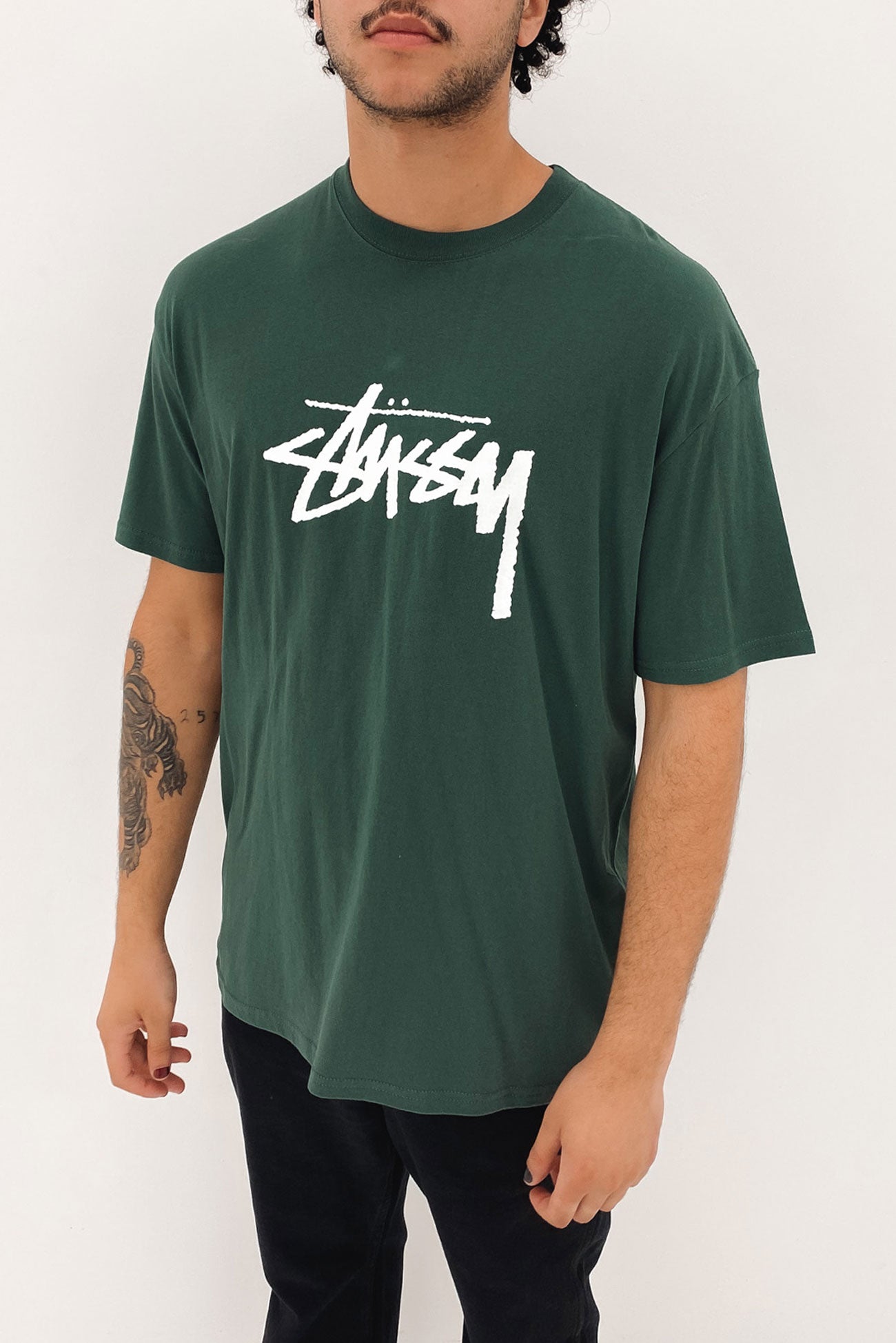 Solid Stock Short Sleeve Tee Fern Green