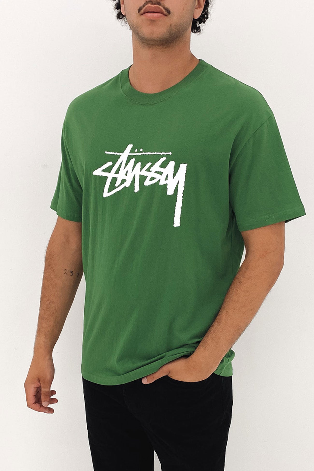 Solid Stock Short Sleeve Tee Kelly Green