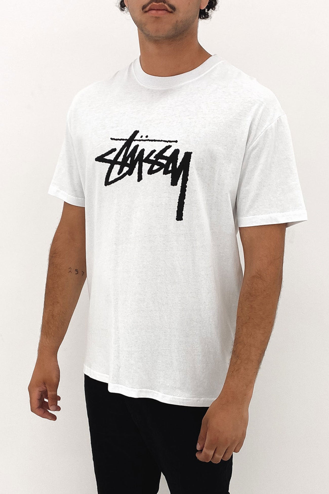 Solid Stock Short Sleeve Tee White