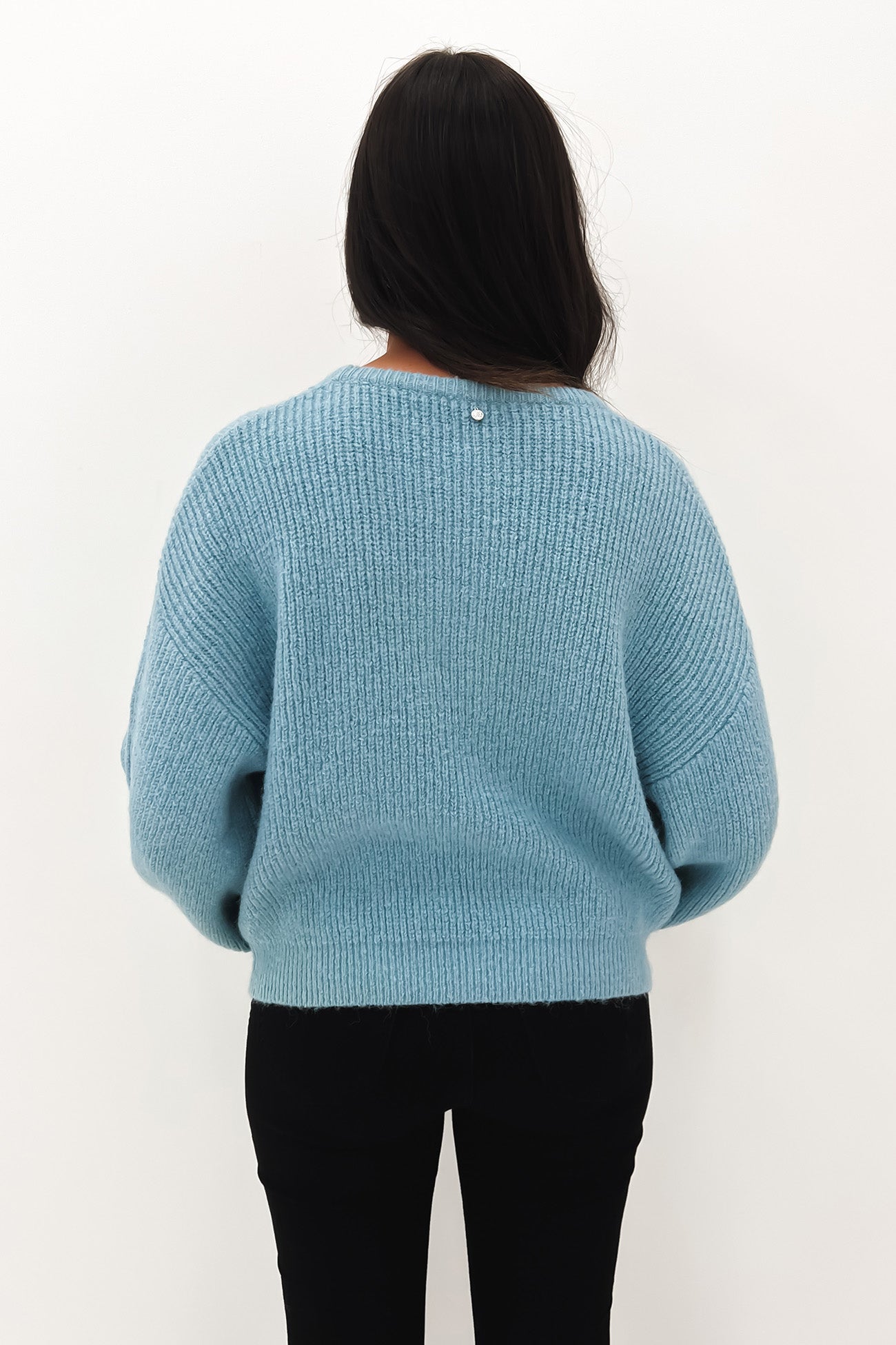 Somerset Knit Jumper Dusty Blue