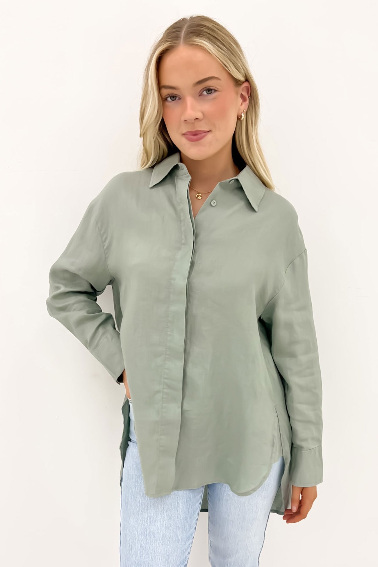 Sorrento Shirt Sage Green