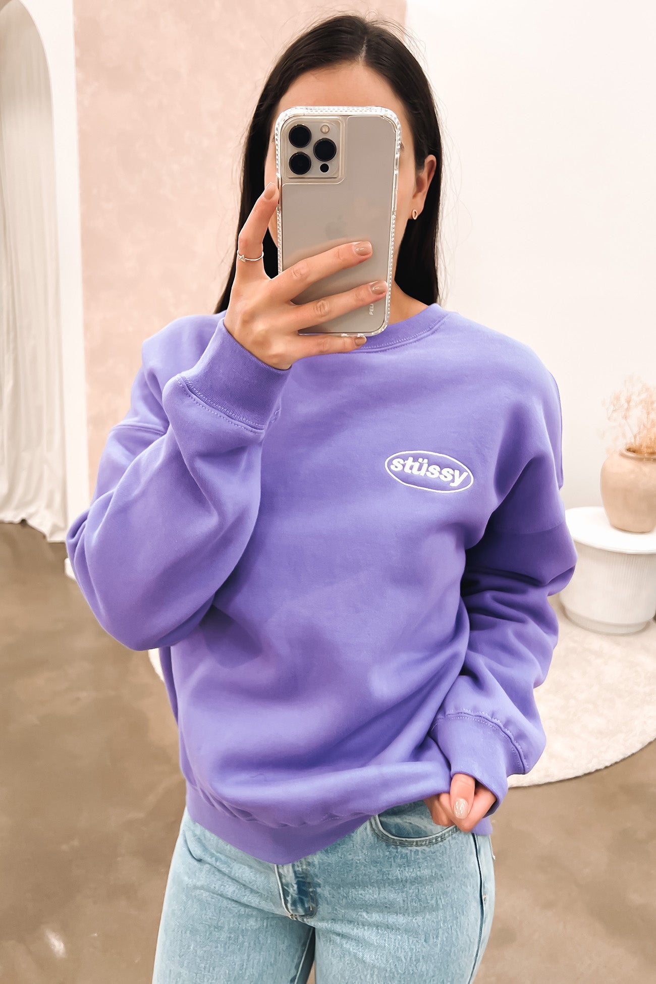 Soul Fleece Crew Grape