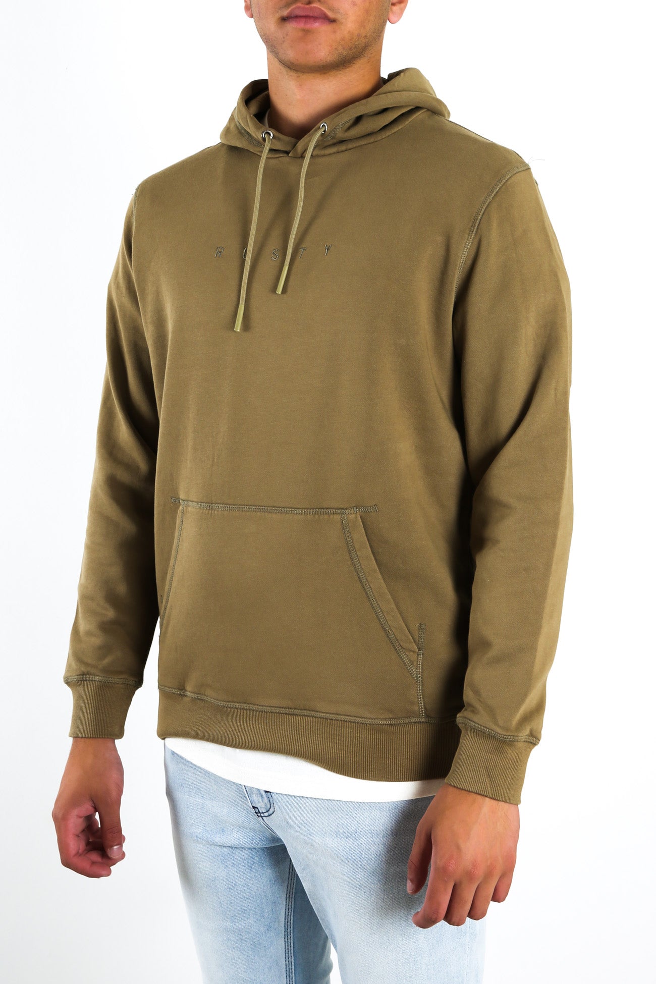 Special Cut Hood Fleece Covert Green