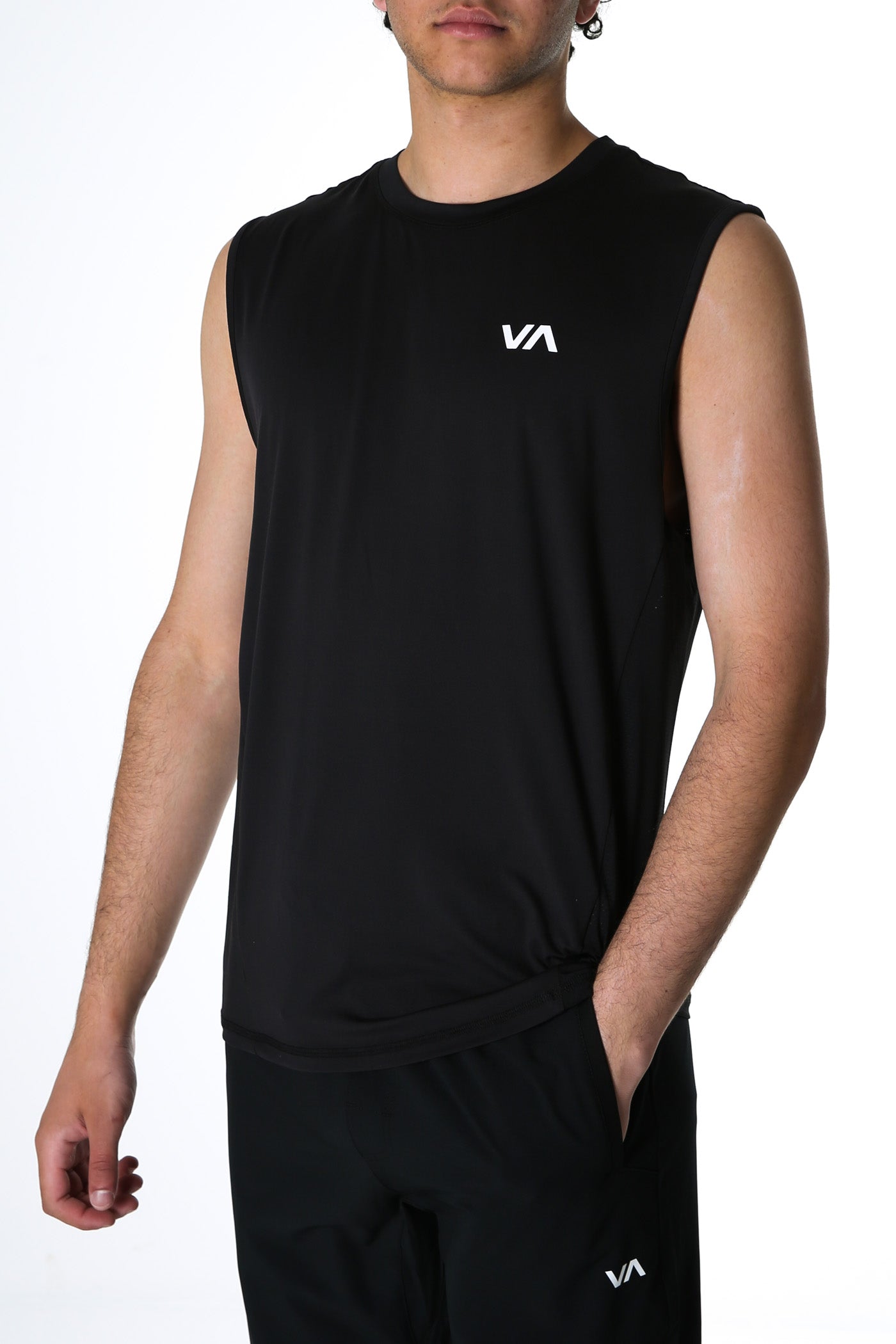 Sport Vent Muscle Tank Black