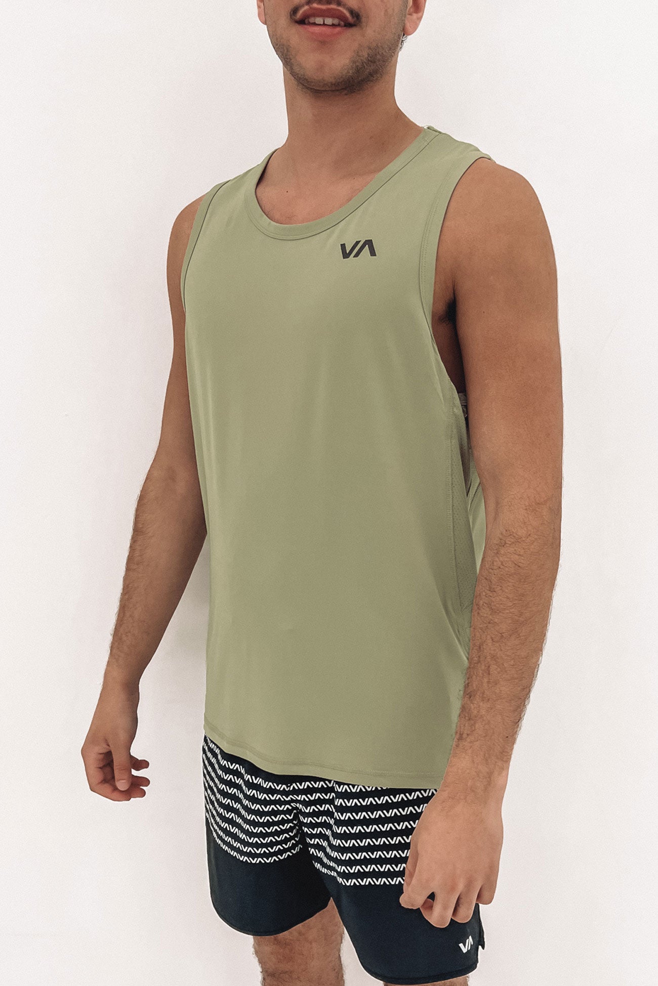 Sport Vent Singlet Grey Army