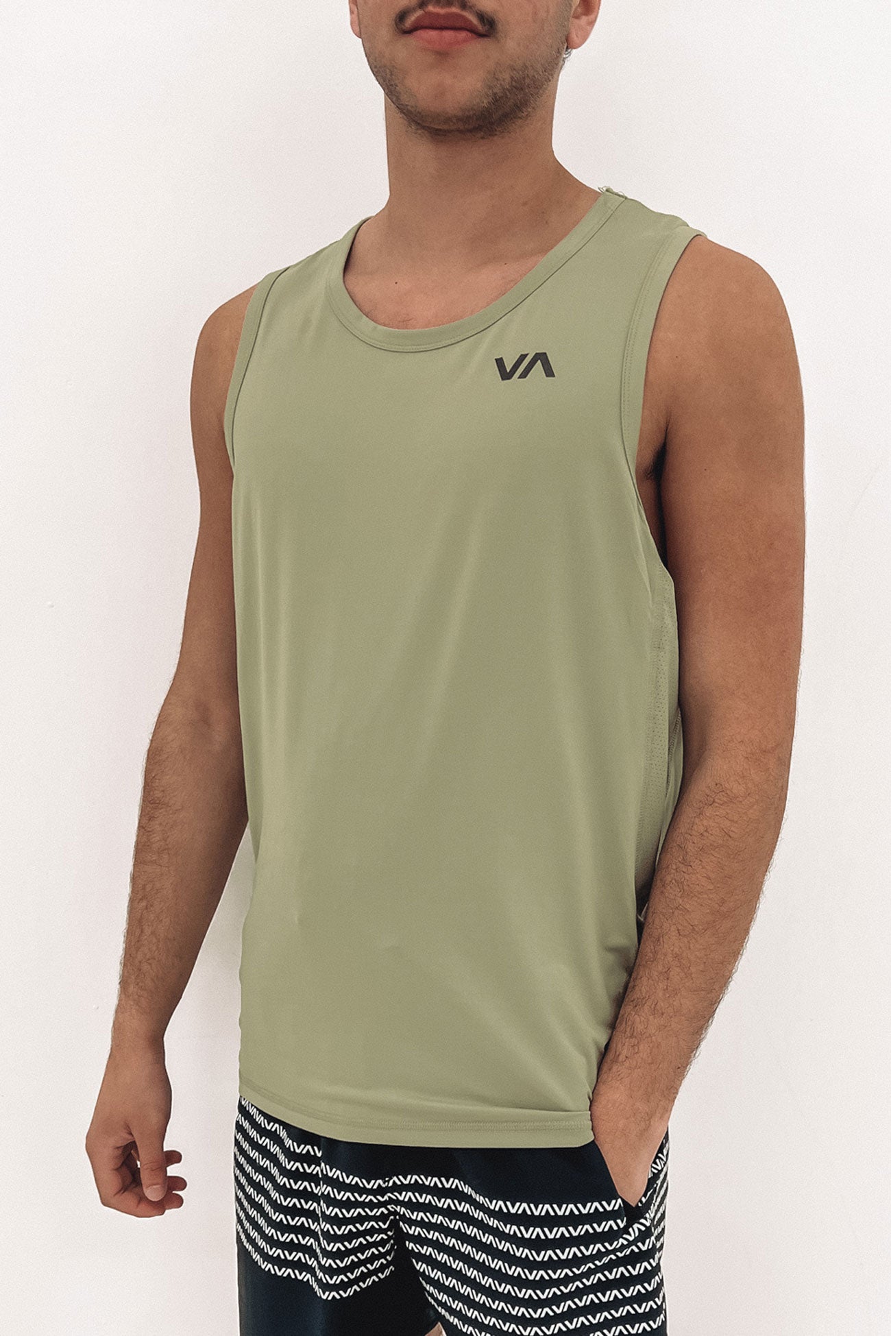 Sport Vent Singlet Grey Army