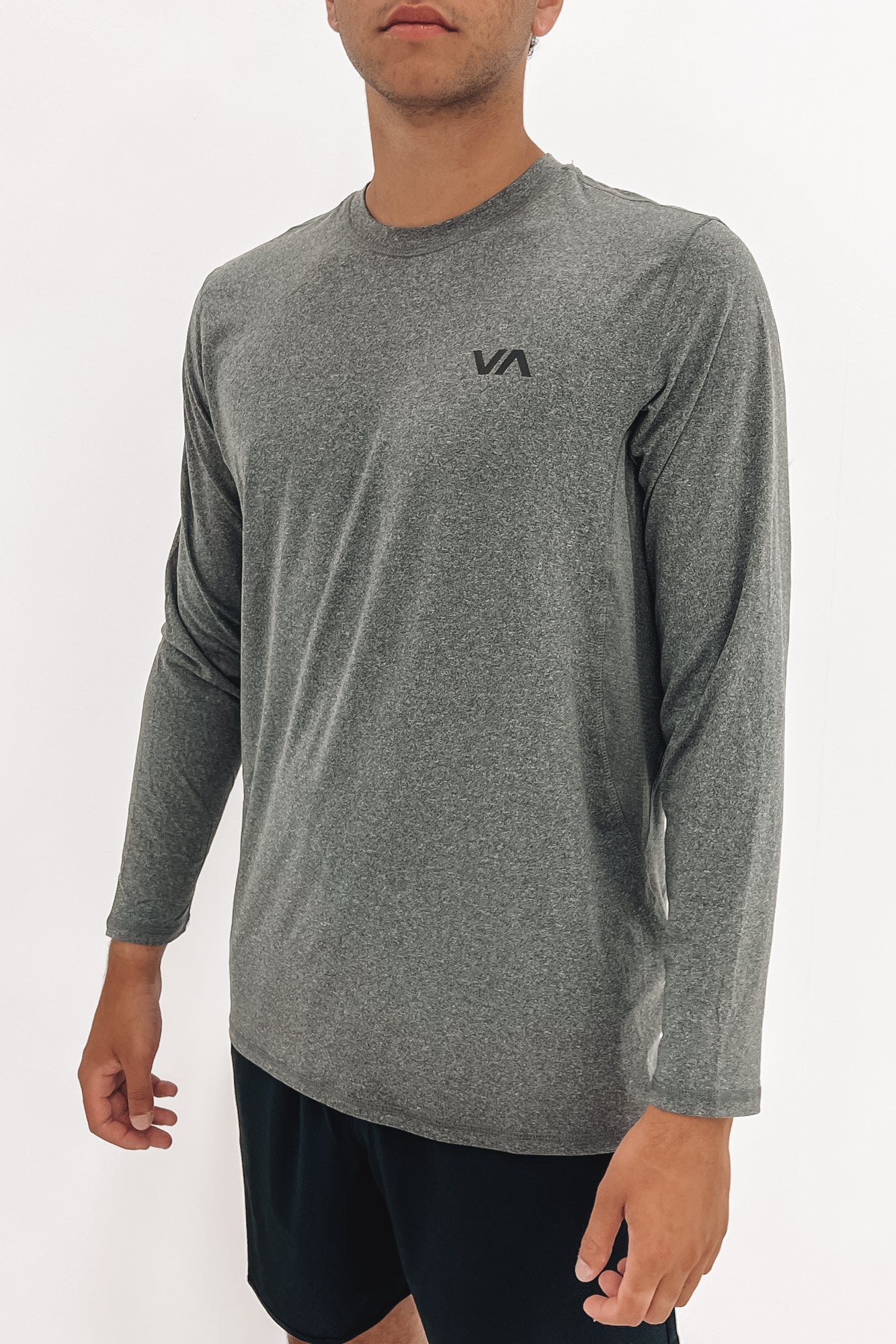 Sport Vent Long Sleeve Tee Charcoal Heather