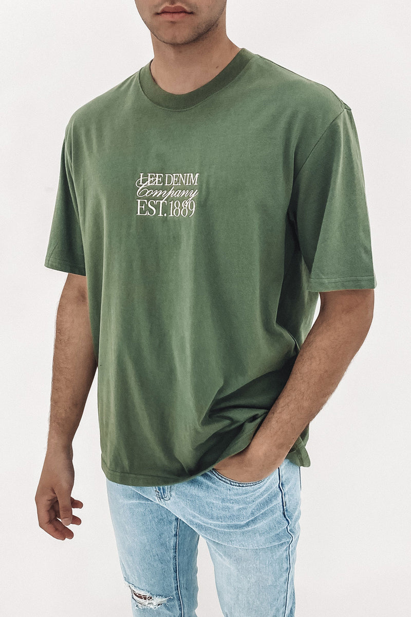 Stacked Baggy Tee Pine Forest