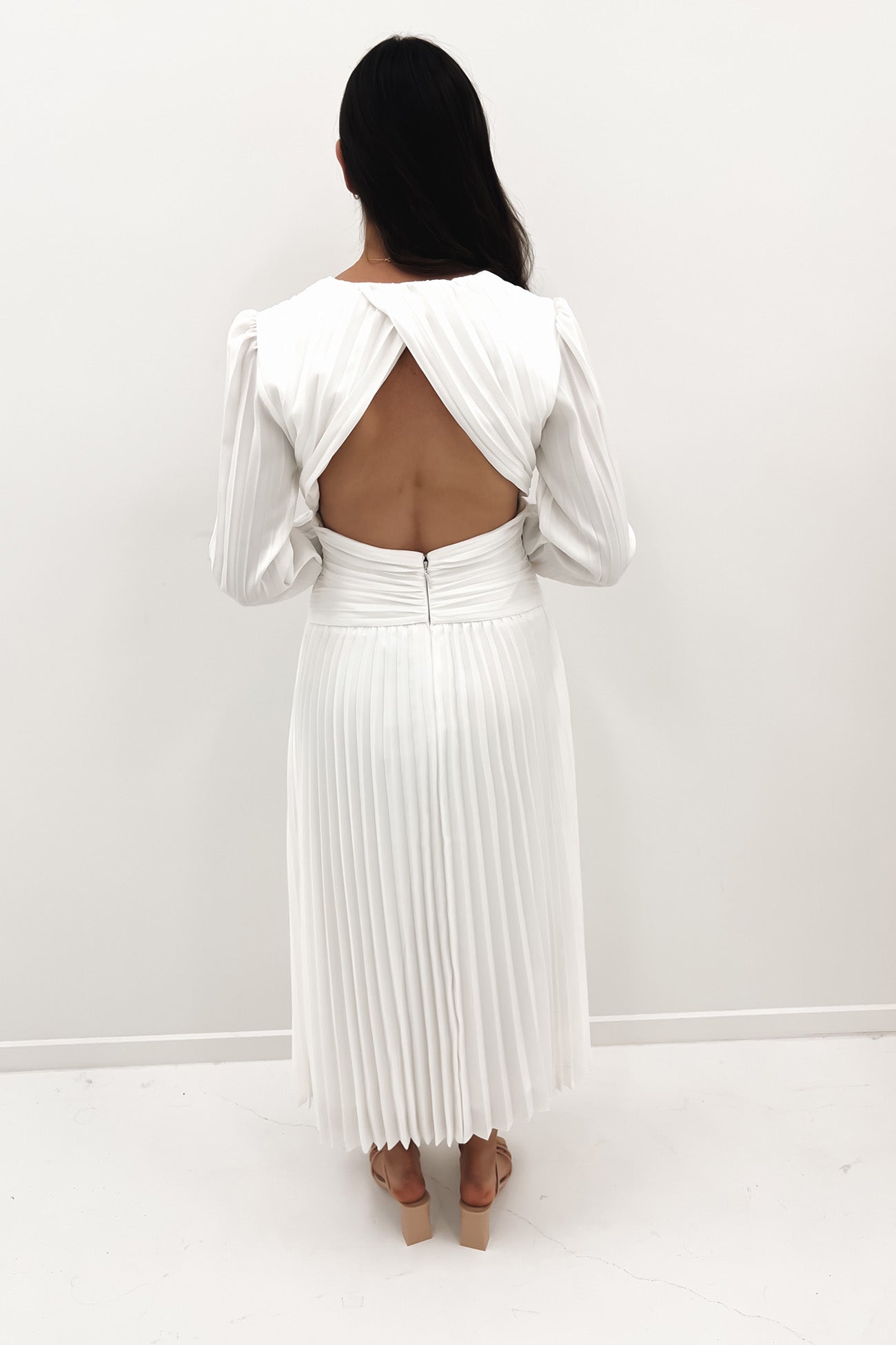 Stars Aligned Midi Dress White