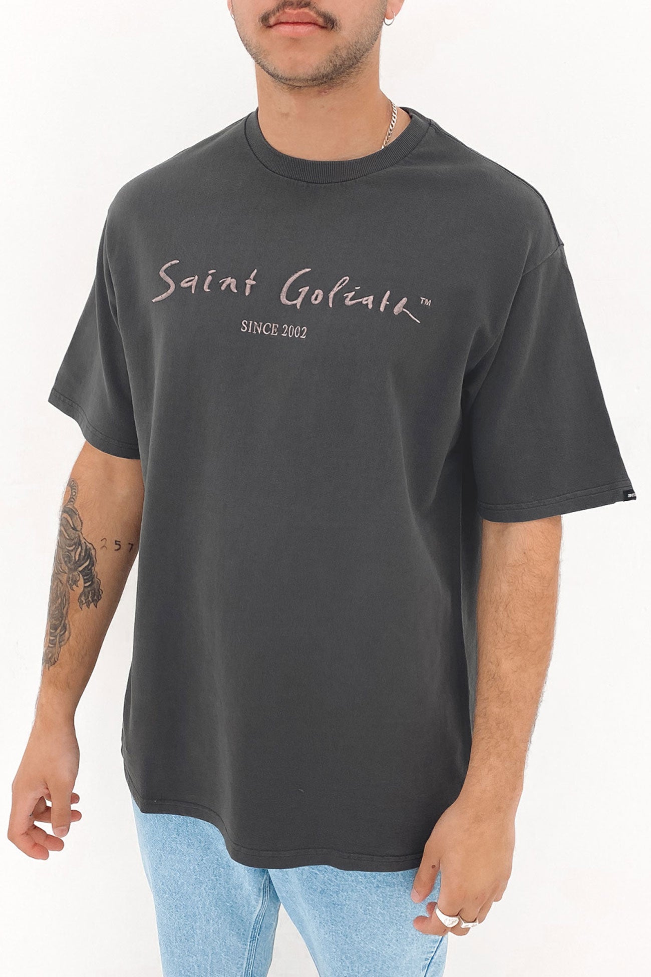 Stash Tee Charcoal