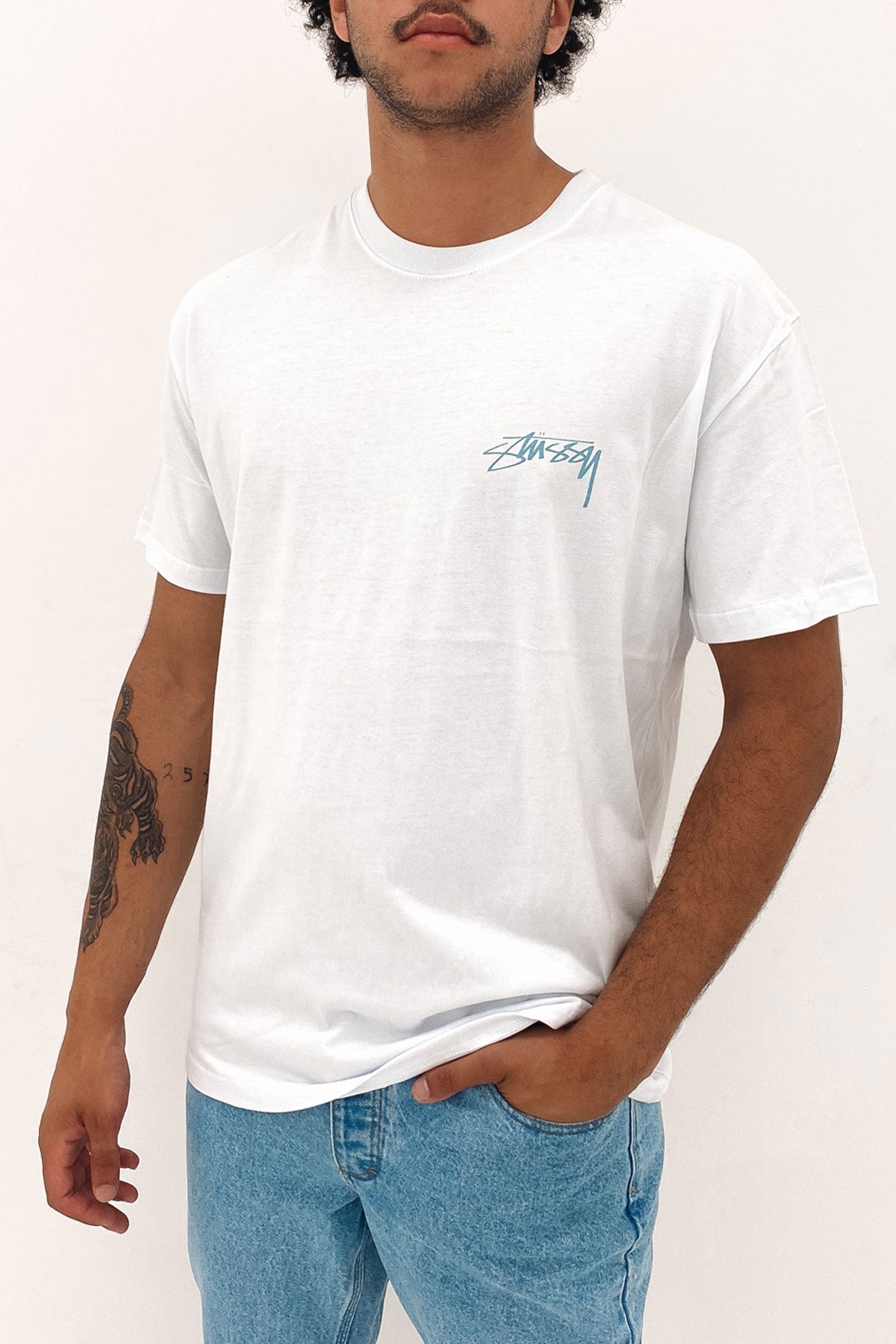 Statue 50-50 Short Sleeve Tee White