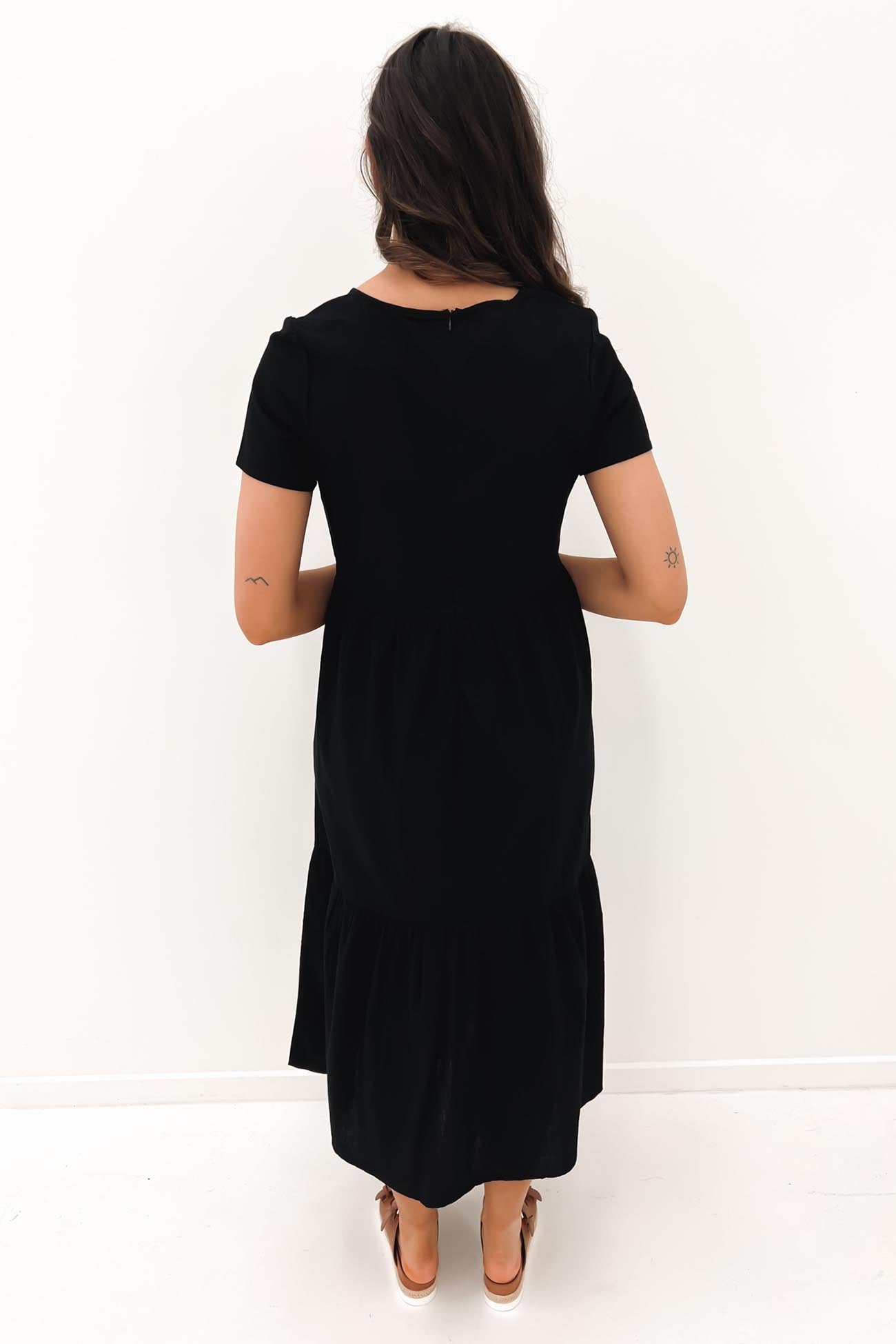 Stella Midi Dress Black