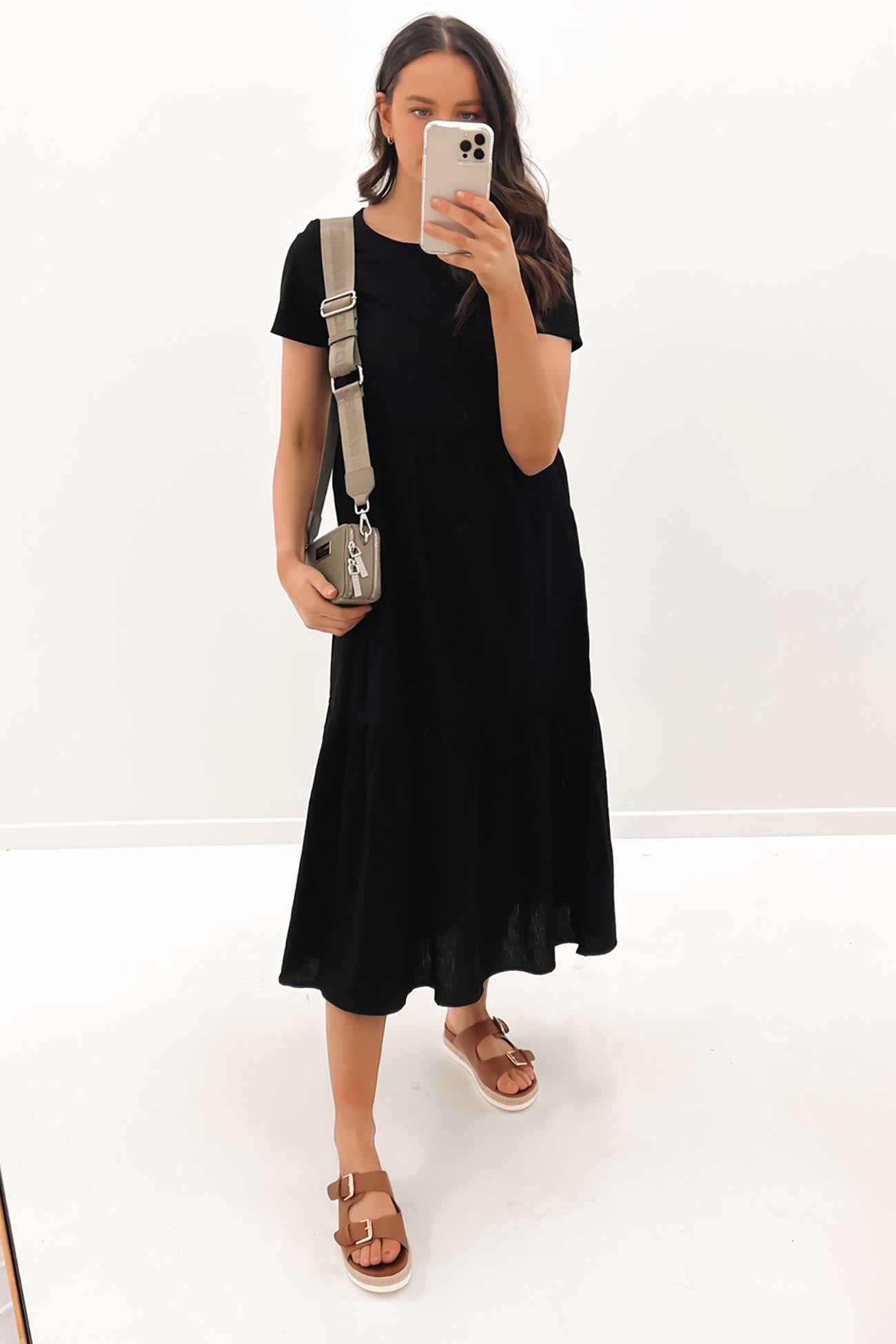 Stella Midi Dress Black