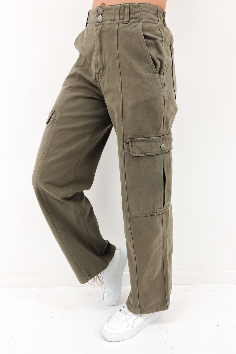 Stevie Cargo Pant Khaki, Buy Online