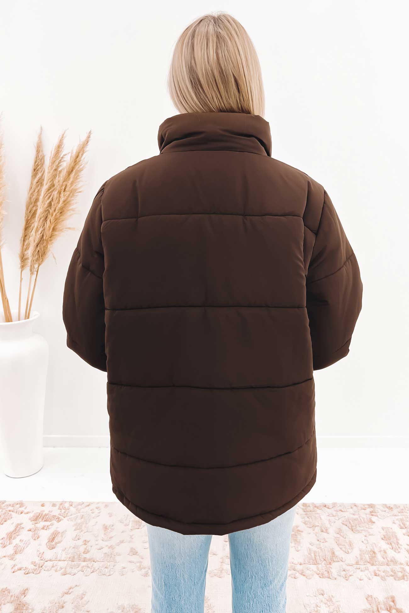 Stock Puffa Jacket Brown