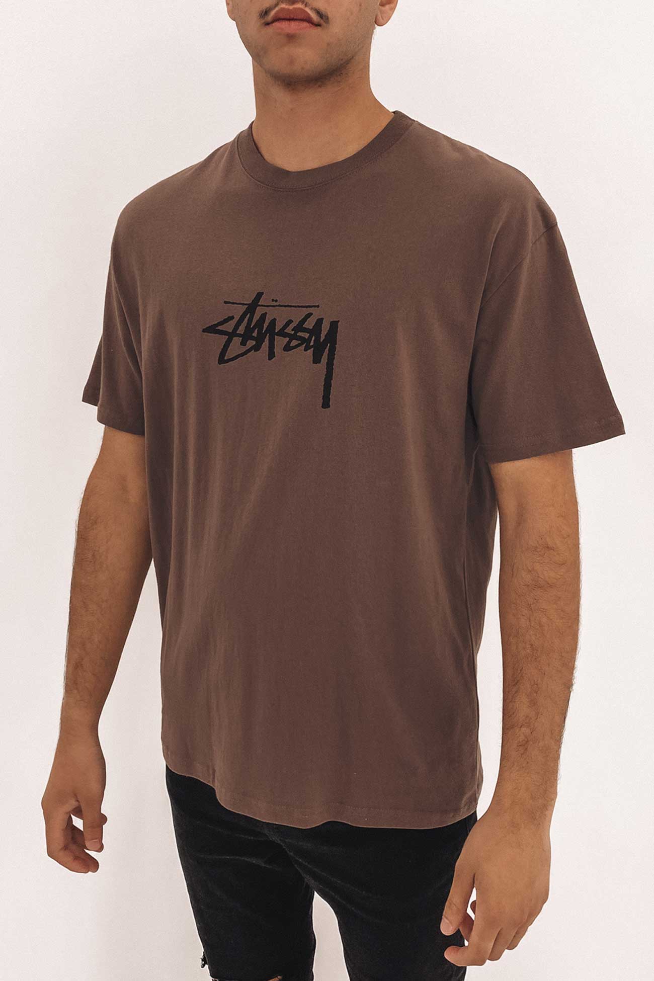 Stock Short Sleeve Tee Brown